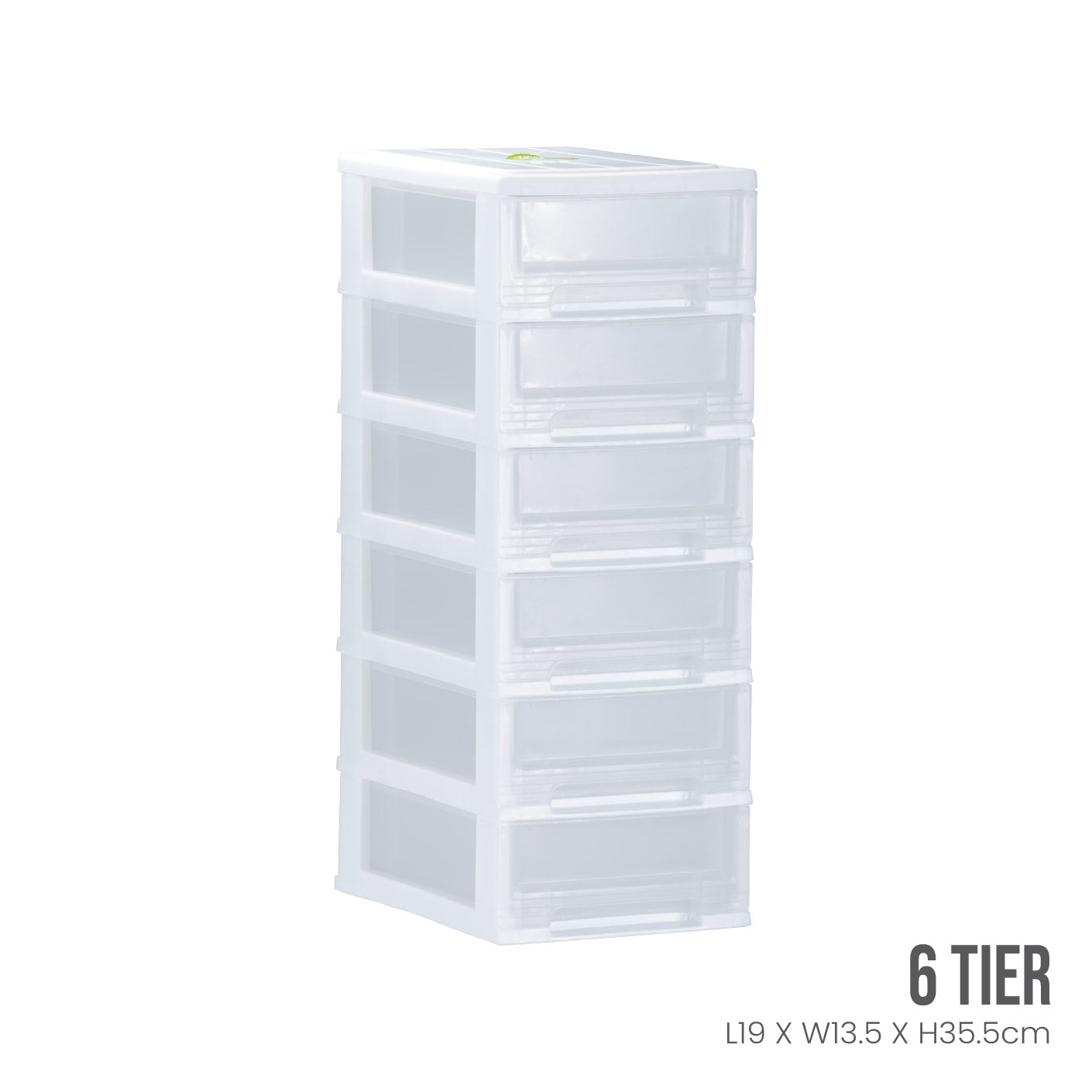 6 Tier Mini Drawer Organizer - Compact Storage Solution for Office, Kitchen, Bathroom & Craft Room Organization