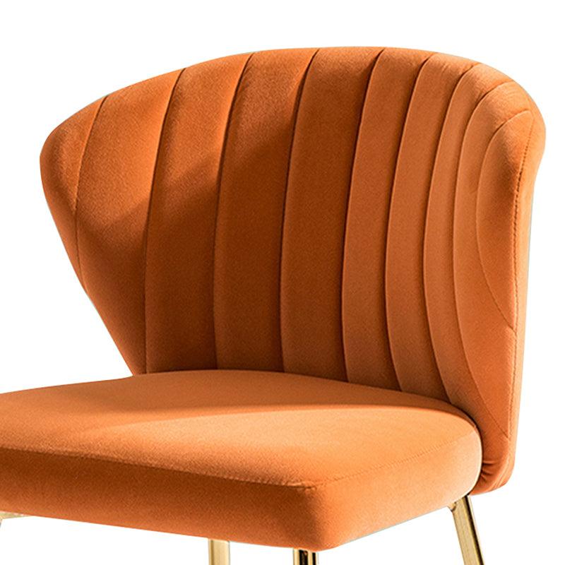 Modern Dining Chairs Set of 4 - Mid Century Metal Leg Side Chairs for Kitchen, Dining Room & Office - Aruna Contemporary Upholstered Seating