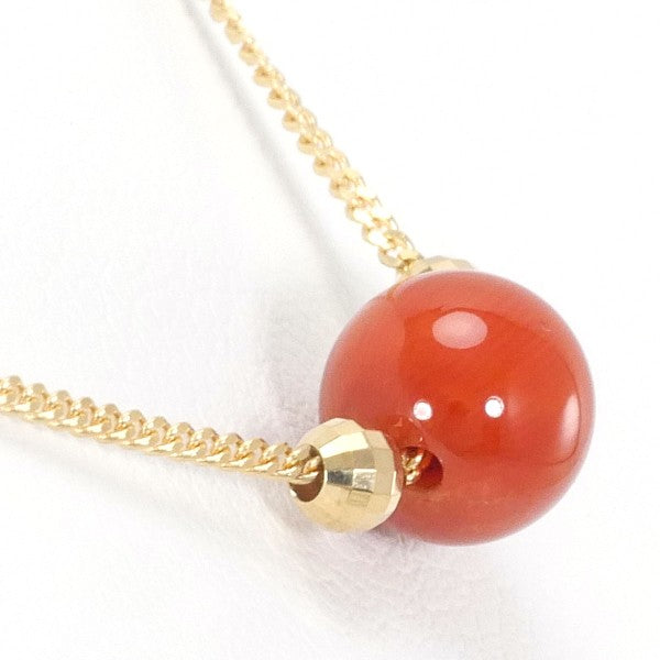 18K Yellow Gold Coral Necklace for Women - Elegant Handmade Jewelry Gift for Birthday, Anniversary & Valentine's Day | Perfect for Beach Weddings, Summer Parties & Boho Fashion