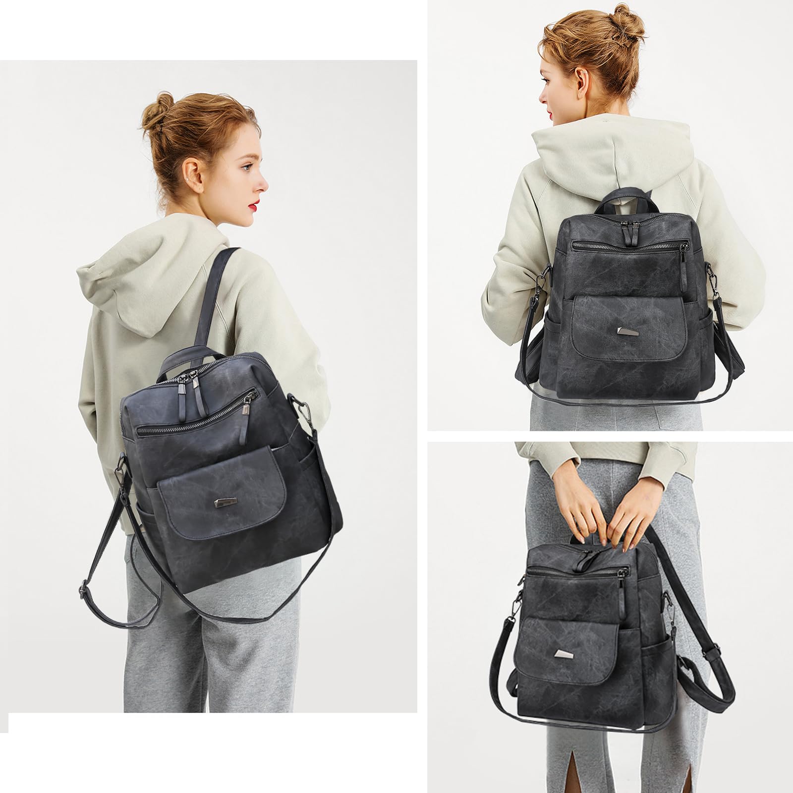 Waterproof Anti-Theft Women's Backpack - Lightweight Travel Purse for Work & Outings