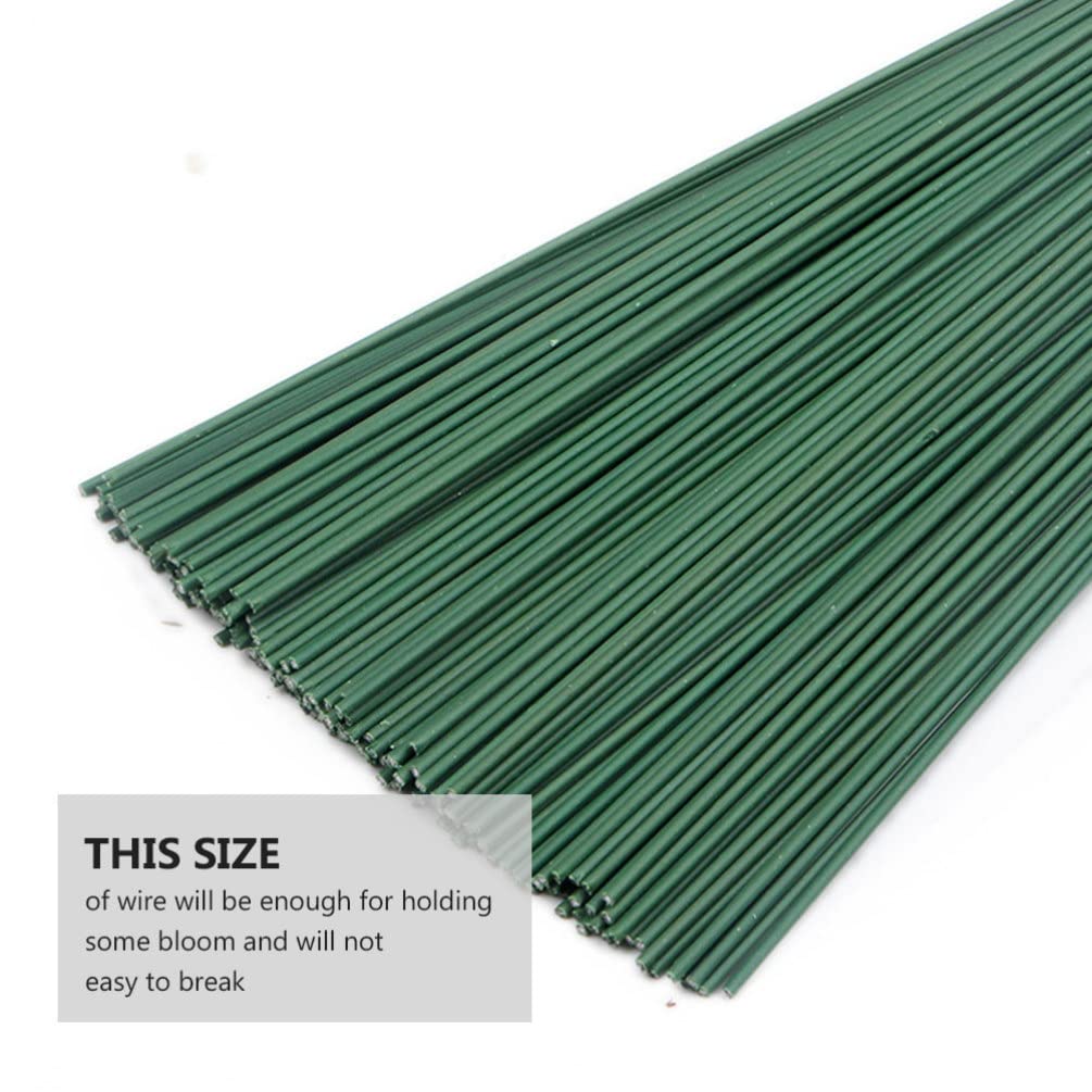 19cm Floral Stem Wire - Handmade Fake Green Imitation Bouquet Stems for DIY Flower Arrangements, Home Decor, and Wedding Centerpieces | Artificial Plant Sticks for Florists and Crafting