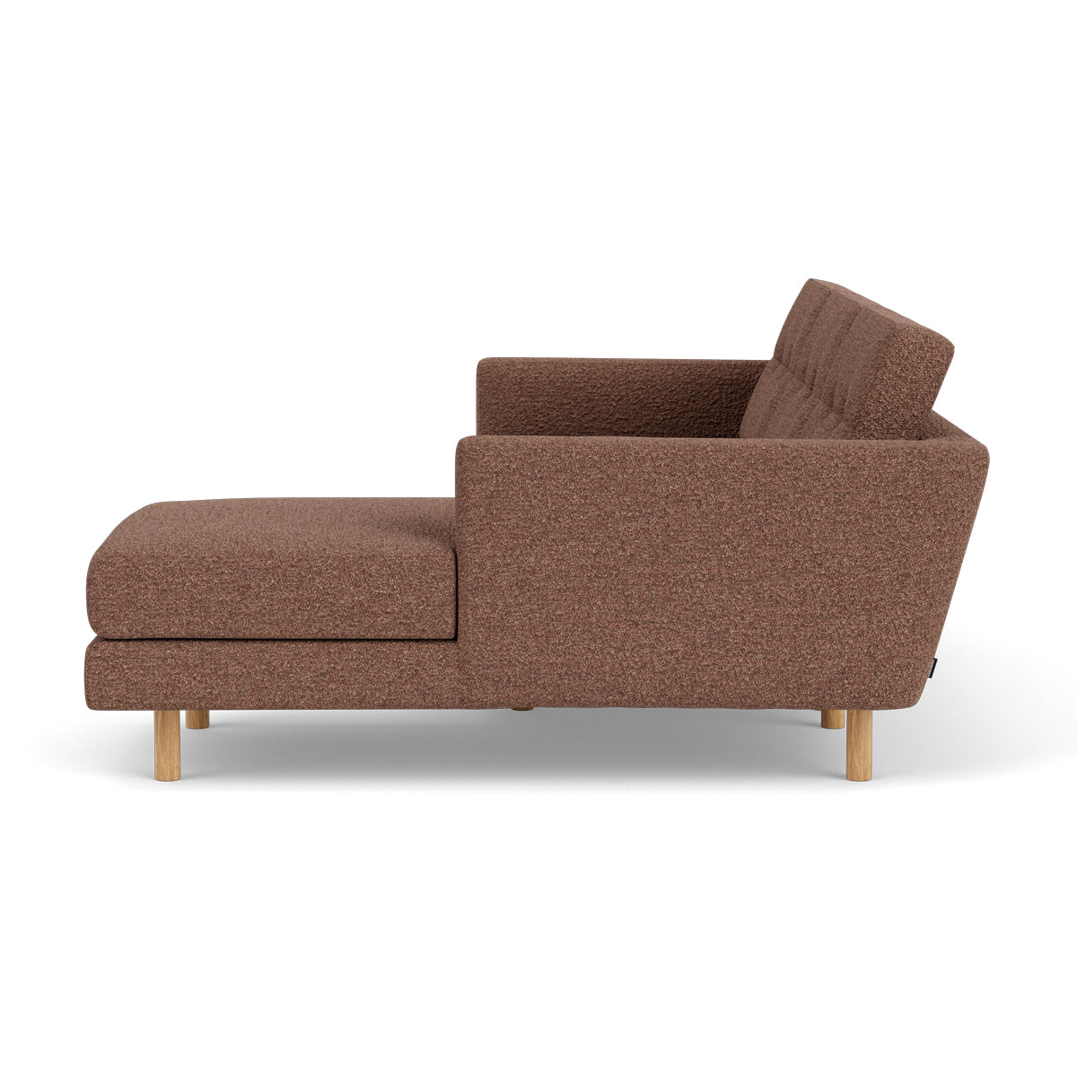 Luxury Conrad Boucle Right Chaise Sofa - Modern Upholstered Sectional Couch for Living Room, Lounge & Home Theater | Soft Chenille Fabric, Comfortable Seating for Family & Guests
