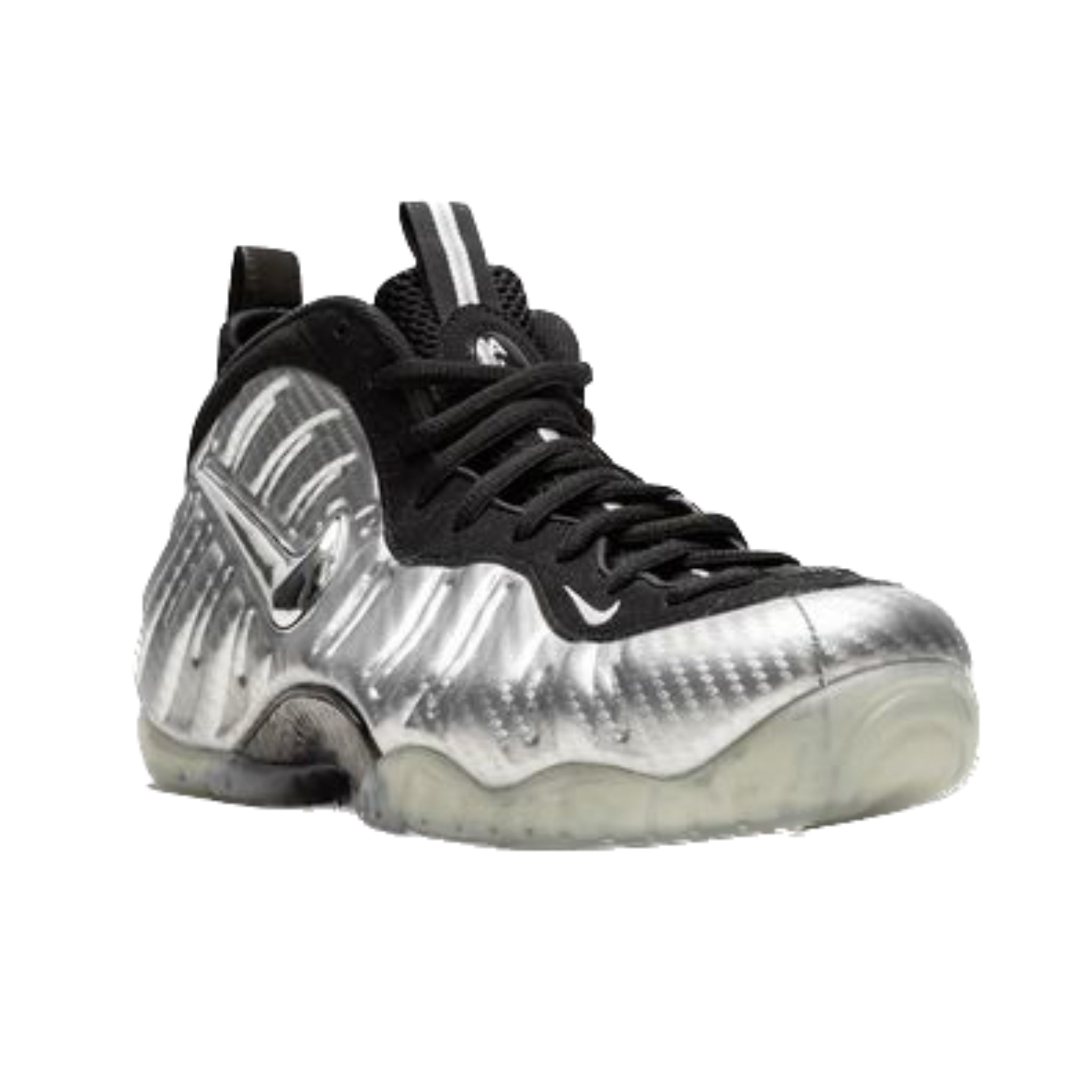 Nike Air Foamposite Pro Basketball Shoes - Silver Surfer Metallic Silver Colorway | Men's High-Top Sneakers for Streetwear & Performance Basketball