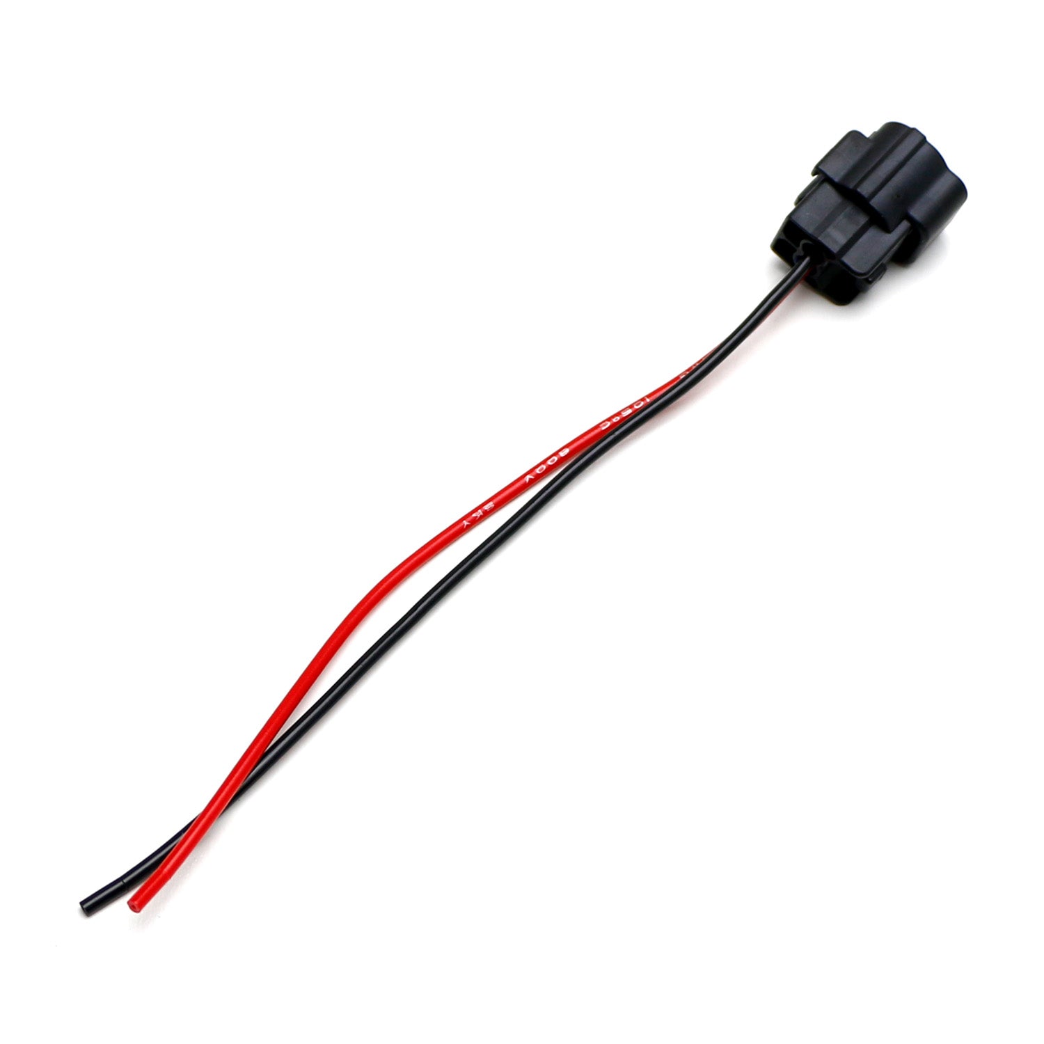 2 Pin Female ECT Coolant Temperature Sensor Connector Plugs with Lead Pigtails - Waterproof Automotive Electrical Connectors for Engine Cooling System Diagnostics & Repair