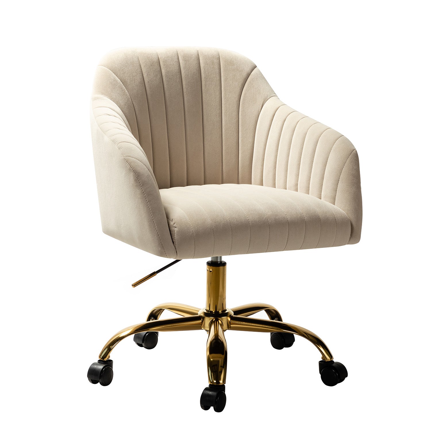 Luxury Velvet Office Chair - Ergonomic Desk Chair with Adjustable Height for Home & Workspace - Perfect for Remote Work, Gaming & Study