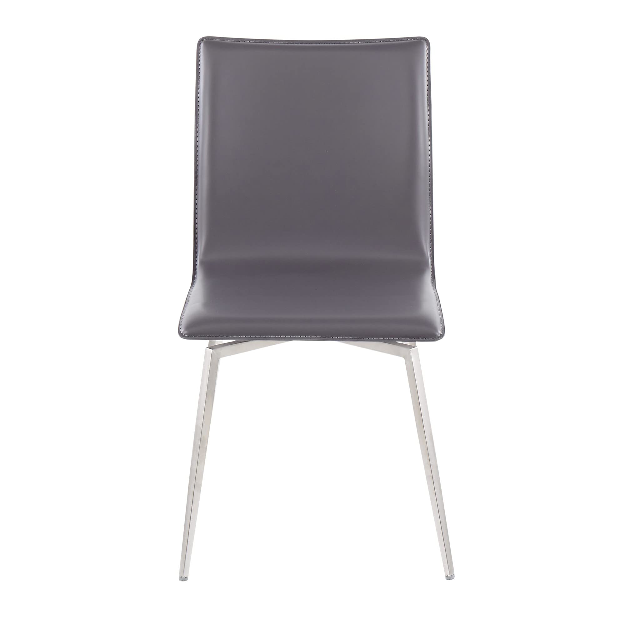 LumiSource Mason Upholstered Dining Chairs Set of 2 - Modern Kitchen Chairs with Comfortable Fabric Seat - Perfect for Dining Room, Breakfast Nook or Home Office