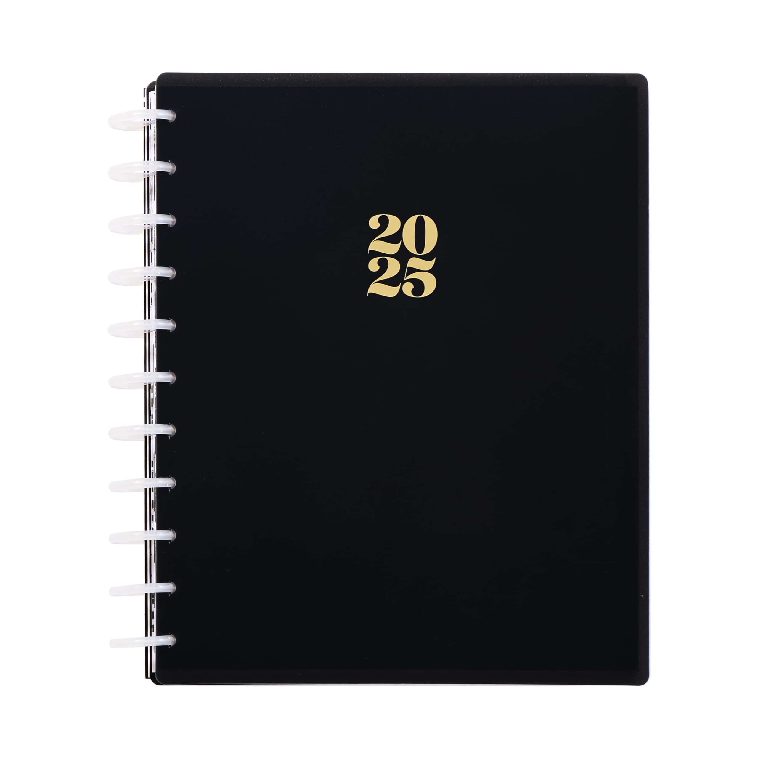 Happy Planner 2025 Disc-Bound 12-Month Planner - Daily Weekly Monthly Organizer with Dashboard Layout, 72 Pages, 12 Dividers & 2 Sticker Sheets - 8.5