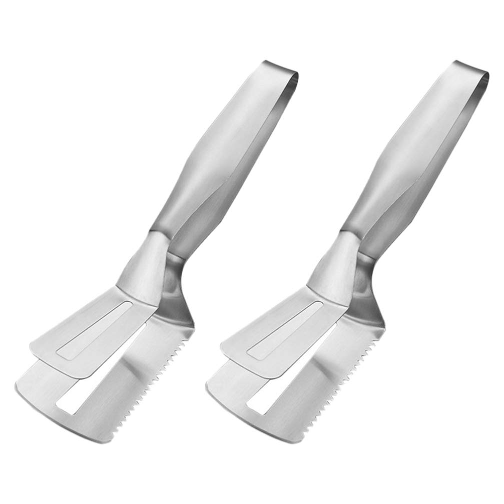 DOITOOL 2-Pack Stainless Steel Food Tongs - Bread Clip, Serving Tongs, BBQ & Steak Clamps for Kitchen, Cooking & Grilling | Perfect for Restaurants, Picnics & Home Use