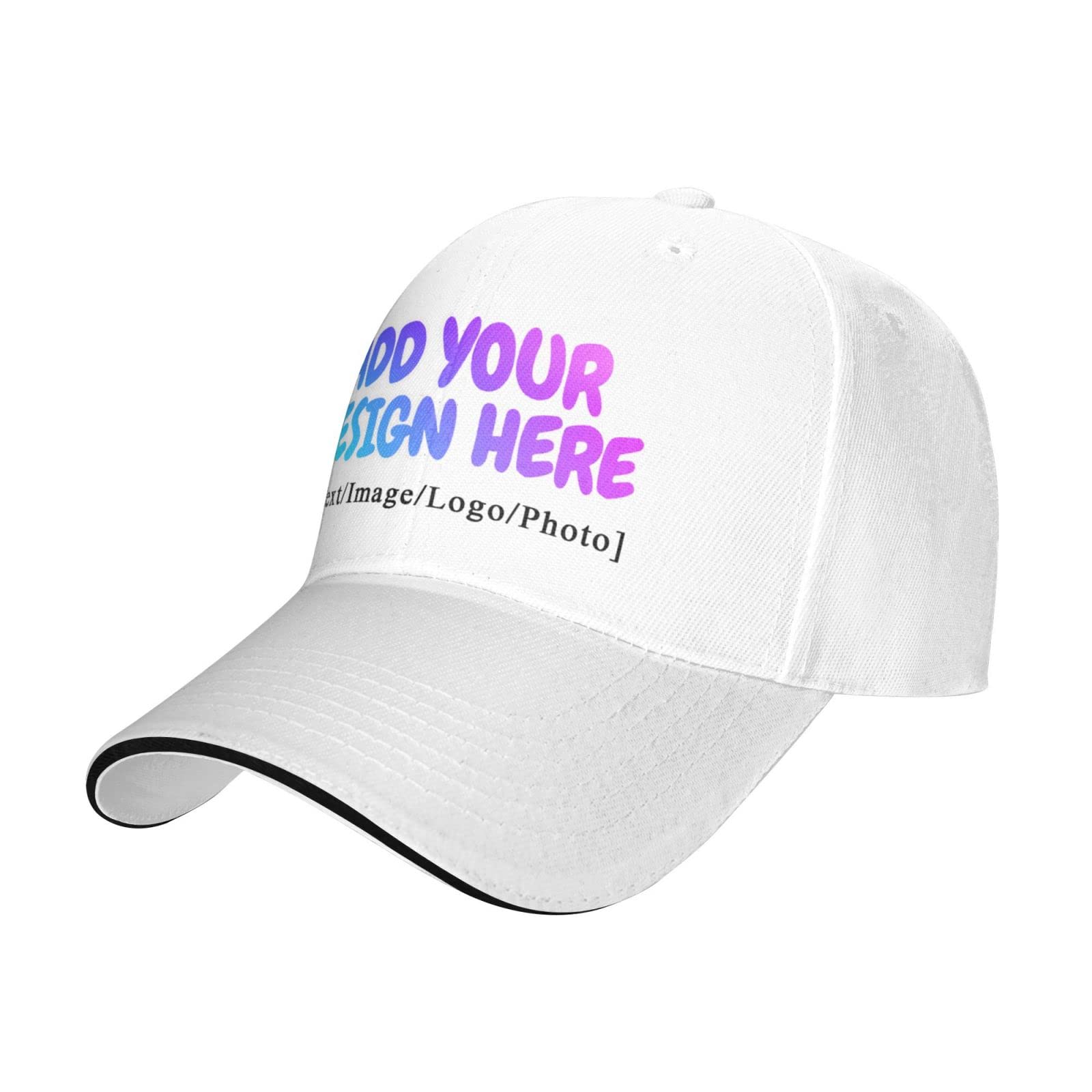 Custom Printed Unisex Adjustable Baseball Caps - Bulk Wholesale Hats with Logo & Text for Sports, Outdoor Activities & Promotional Events