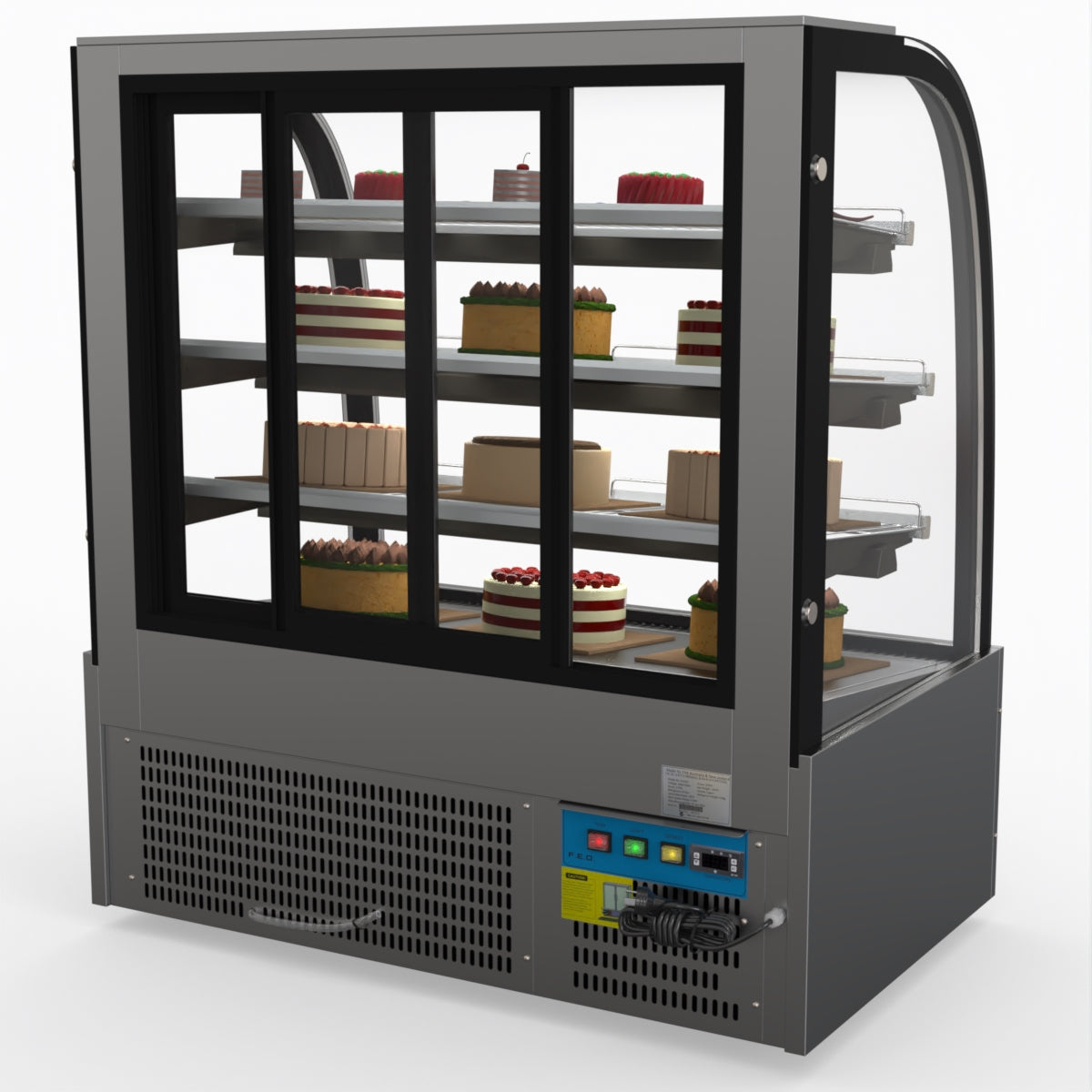 Bonvue SL840 Commercial Refrigerated Display Case - Perfect for Delis, Bakeries & Cafes to Showcase Fresh Food