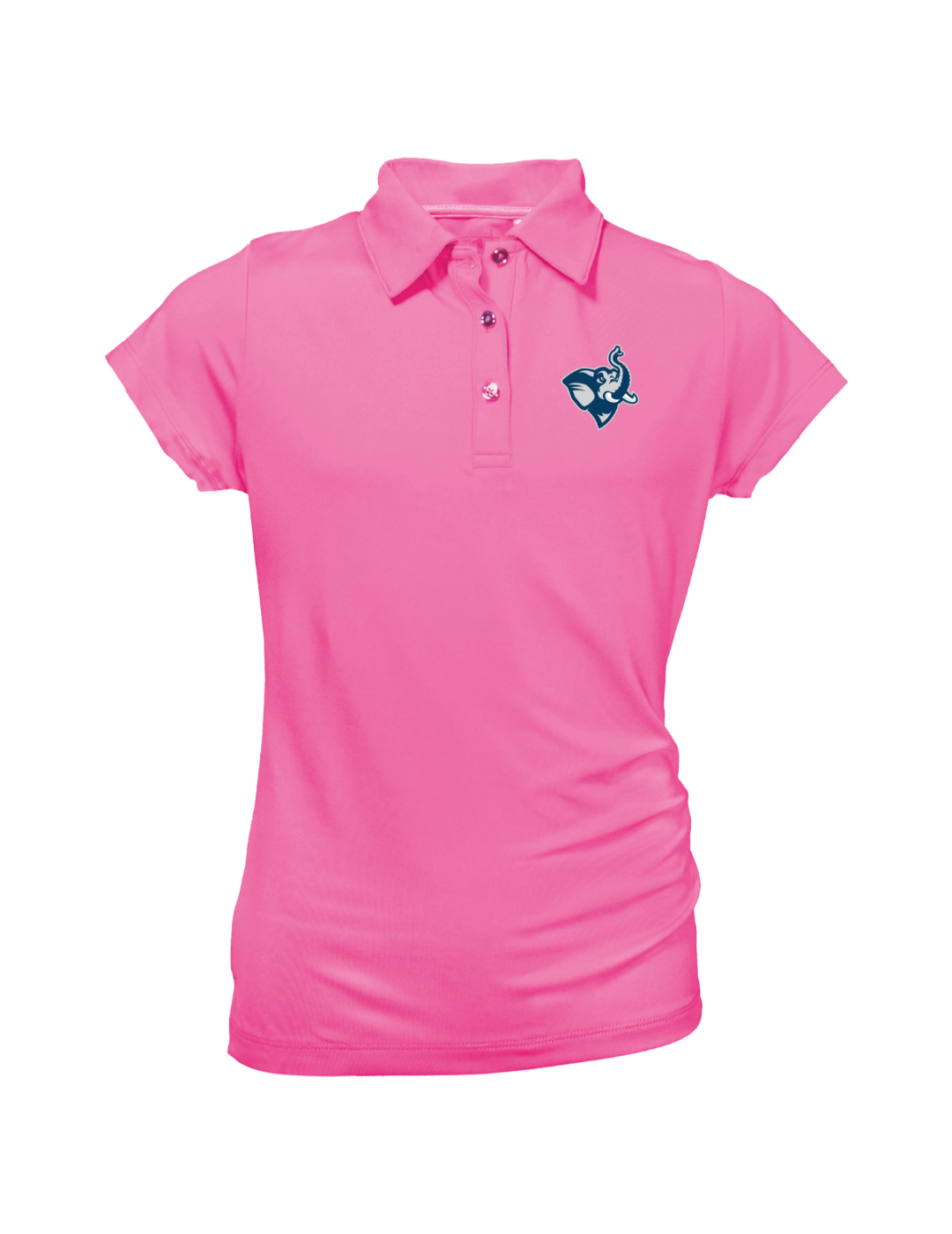 Tufts Jumbos Youth Girls' Polo Shirt - Comfortable Cotton Blend for School, Sports & Casual Wear | Official Team Apparel for Young Athletes & Fans