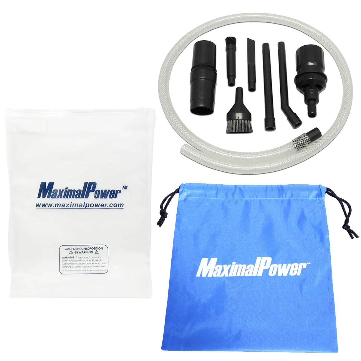MaximalPower Mini & Micro Vacuum Cleaner Attachment Tool Kit - 8 Piece Set Combo Pack for Home, Car, and Pet Hair Cleaning