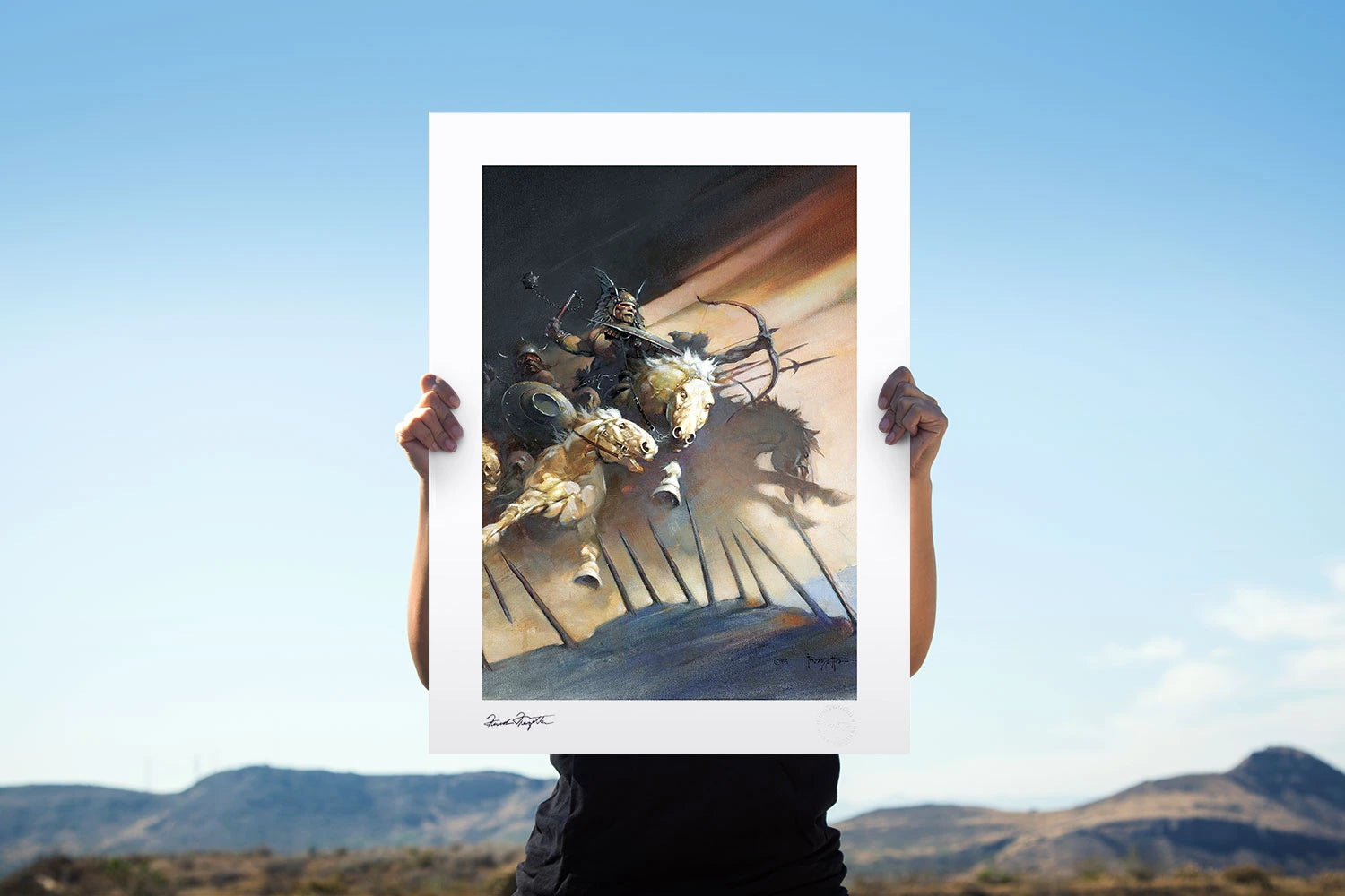 Sideshow Collectibles The Huns Fine Art Print - Premium Canvas Wall Art for Home, Office & Gaming Room Decor - Historical Warrior Artwork for Collectors & Fans