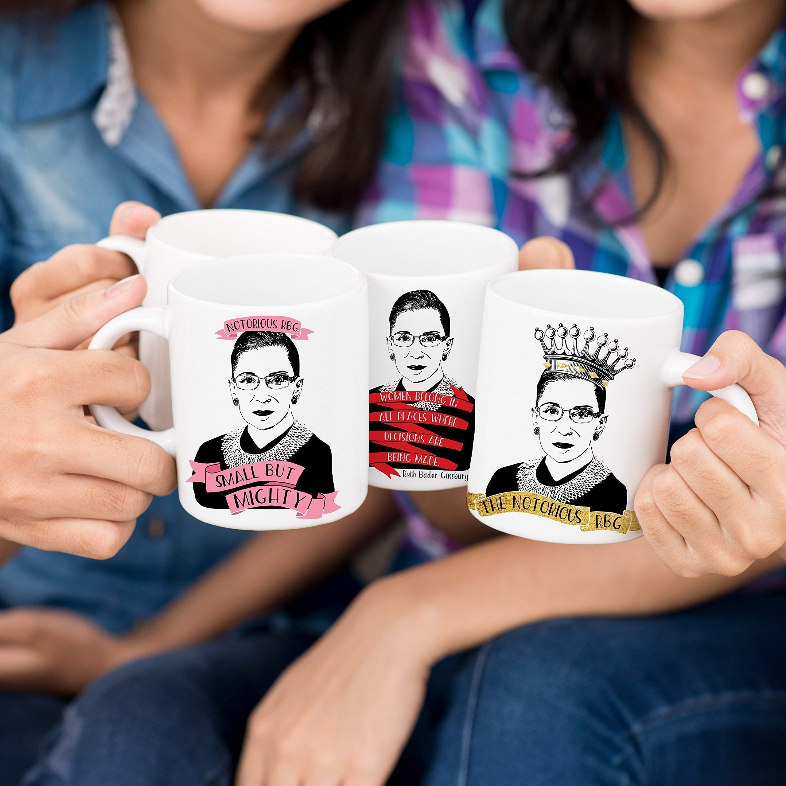 Ruth Bader Ginsburg I Dissent Coffee Mug - 11oz Ceramic Cup with Microwave & Dishwasher Safe - Notorious RBG Supreme Court Justice Gift - Perfect for Office, Home & Lawyer Appreciation Gifts