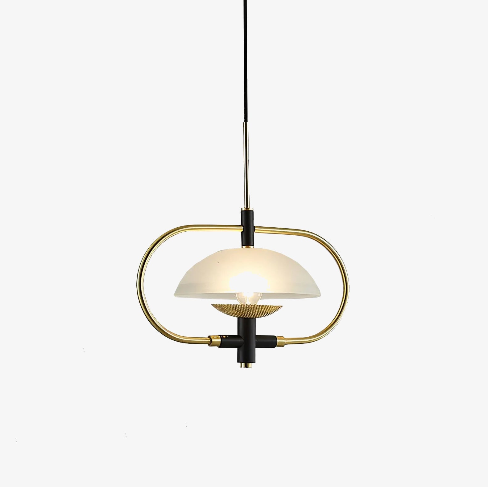 Modern Aperture Pendant Light Fixture - Adjustable Hanging Ceiling Lamp for Kitchen Island, Dining Room & Bedroom Lighting Decor