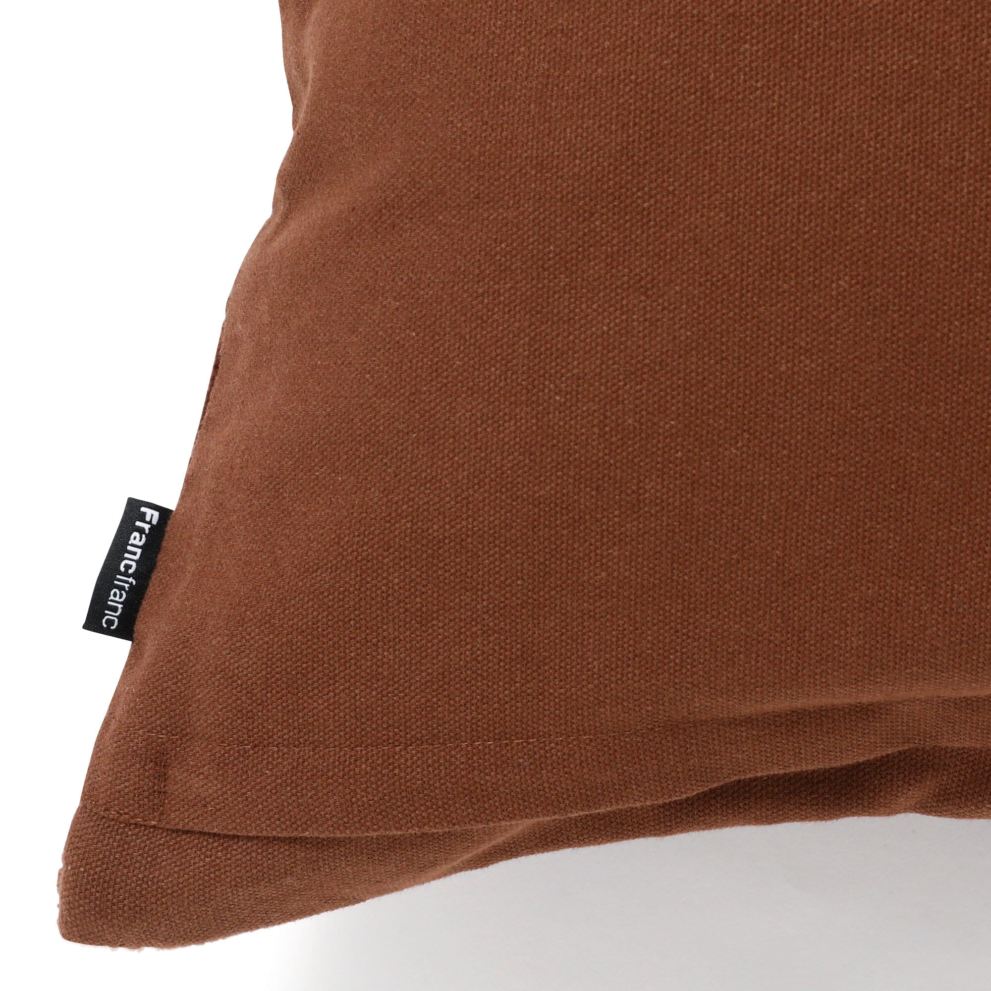 Brown Block Quilt Cushion Cover 45x45cm - Soft Decorative Pillow Case for Sofa, Bed, Chair - Cozy Home Decor & Living Room Accessories