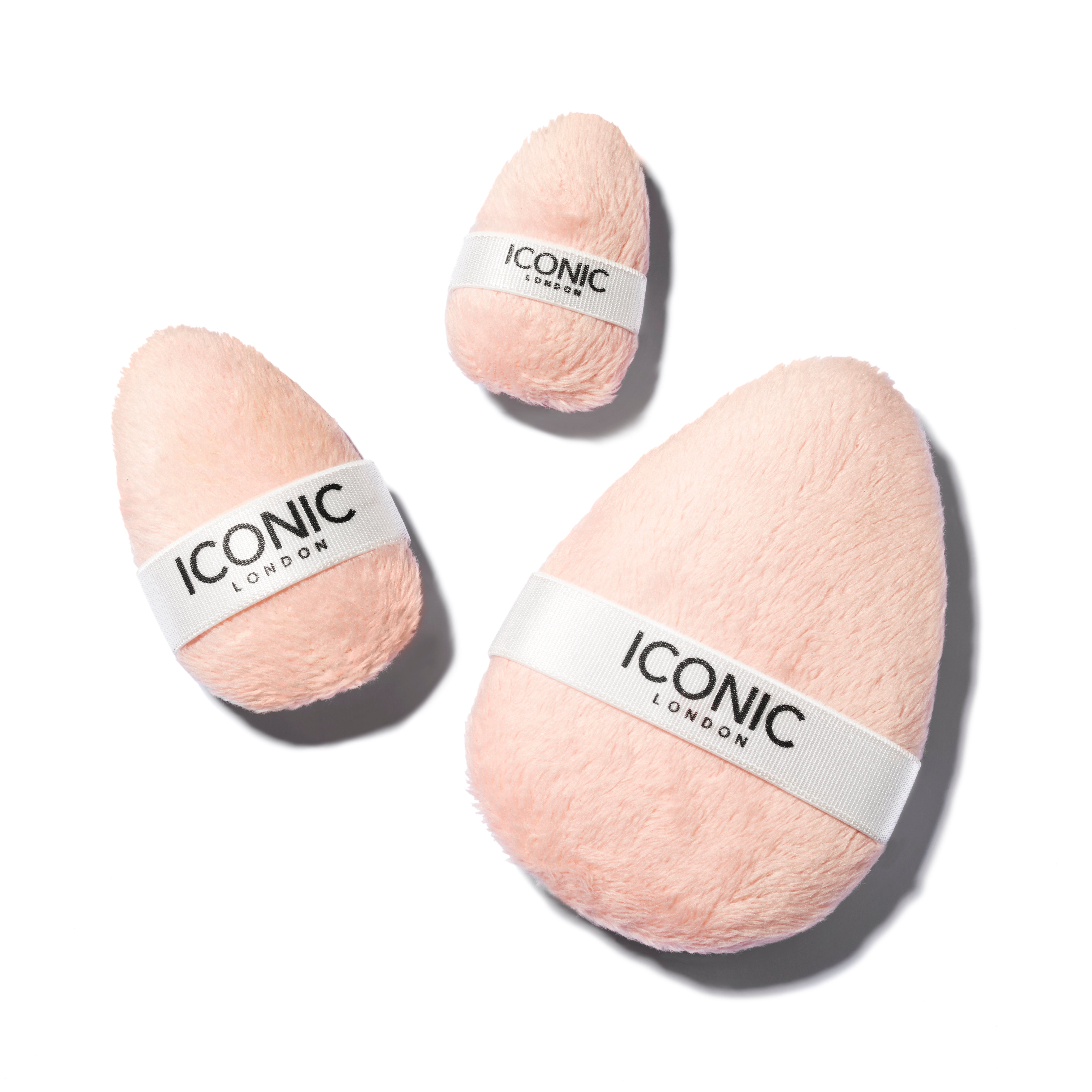 Dual Sided Powder Puff Trio Set - Soft & Fluffy Makeup Sponge for Face & Body - Perfect for Liquid, Cream & Powder Foundation Application