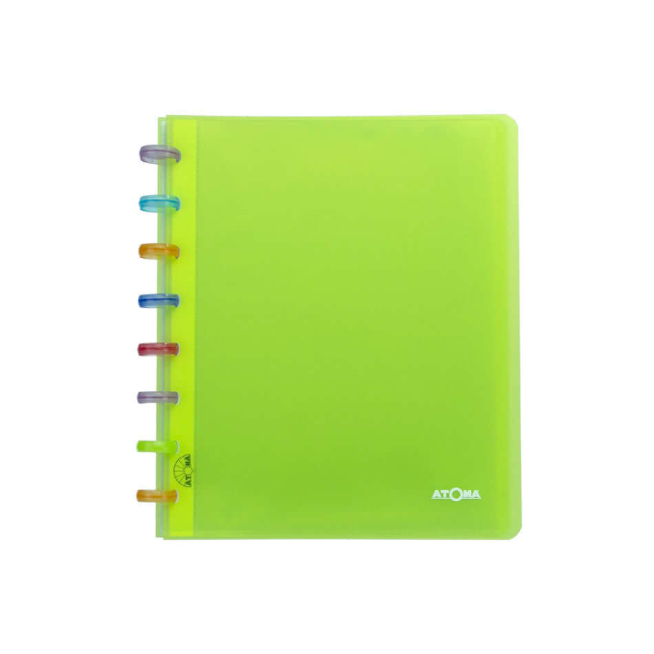 Atoma Tutti Frutti Notebook - Refillable A5 Notebook (165 x 210 mm) for School, Office & Creative Journaling - Durable Spiral Binding with Vibrant Fruity Design