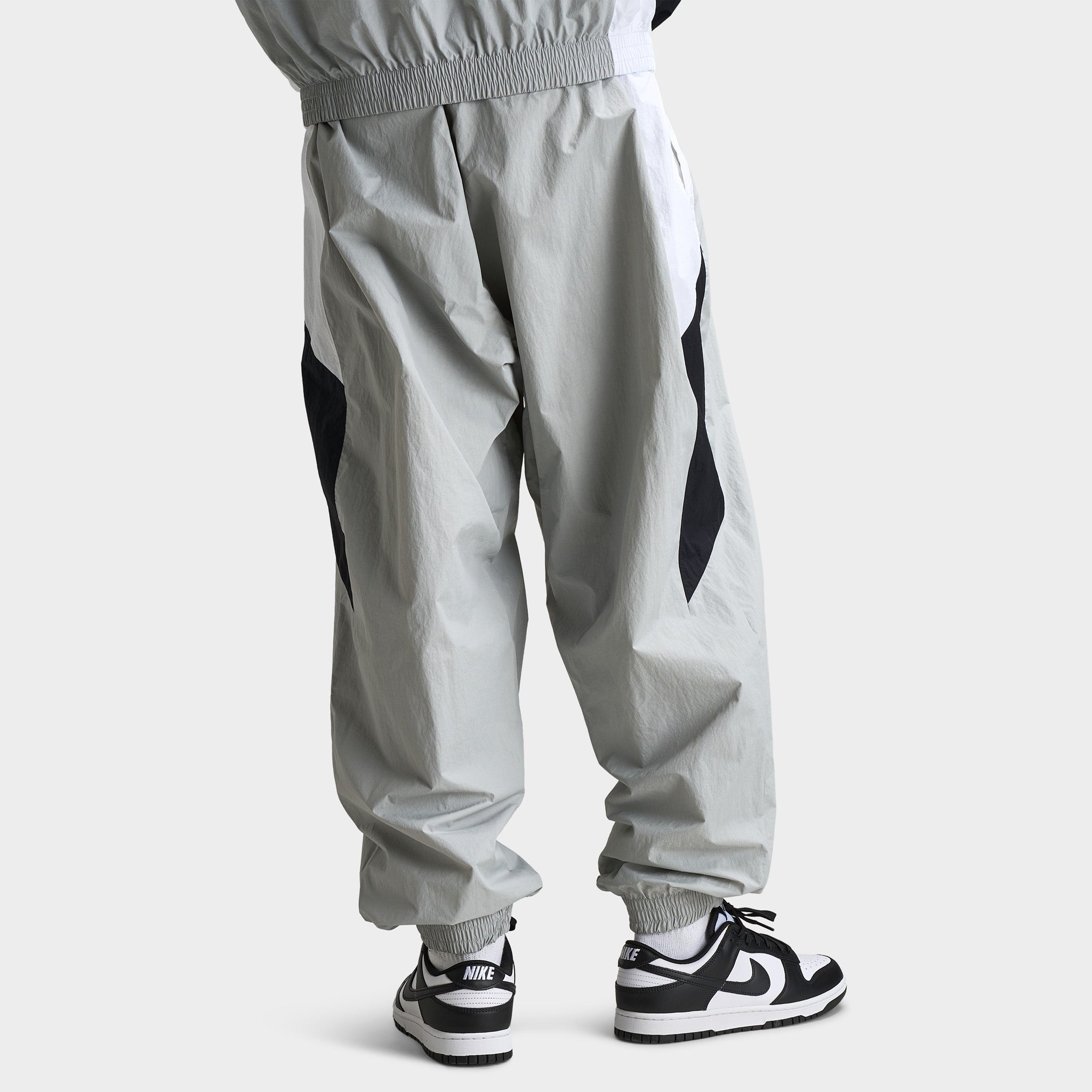 Nike Club Woven Track Pants for Men - Light Smoke Grey/White & Black Colors | Comfortable Athletic Joggers for Running, Gym & Casual Wear