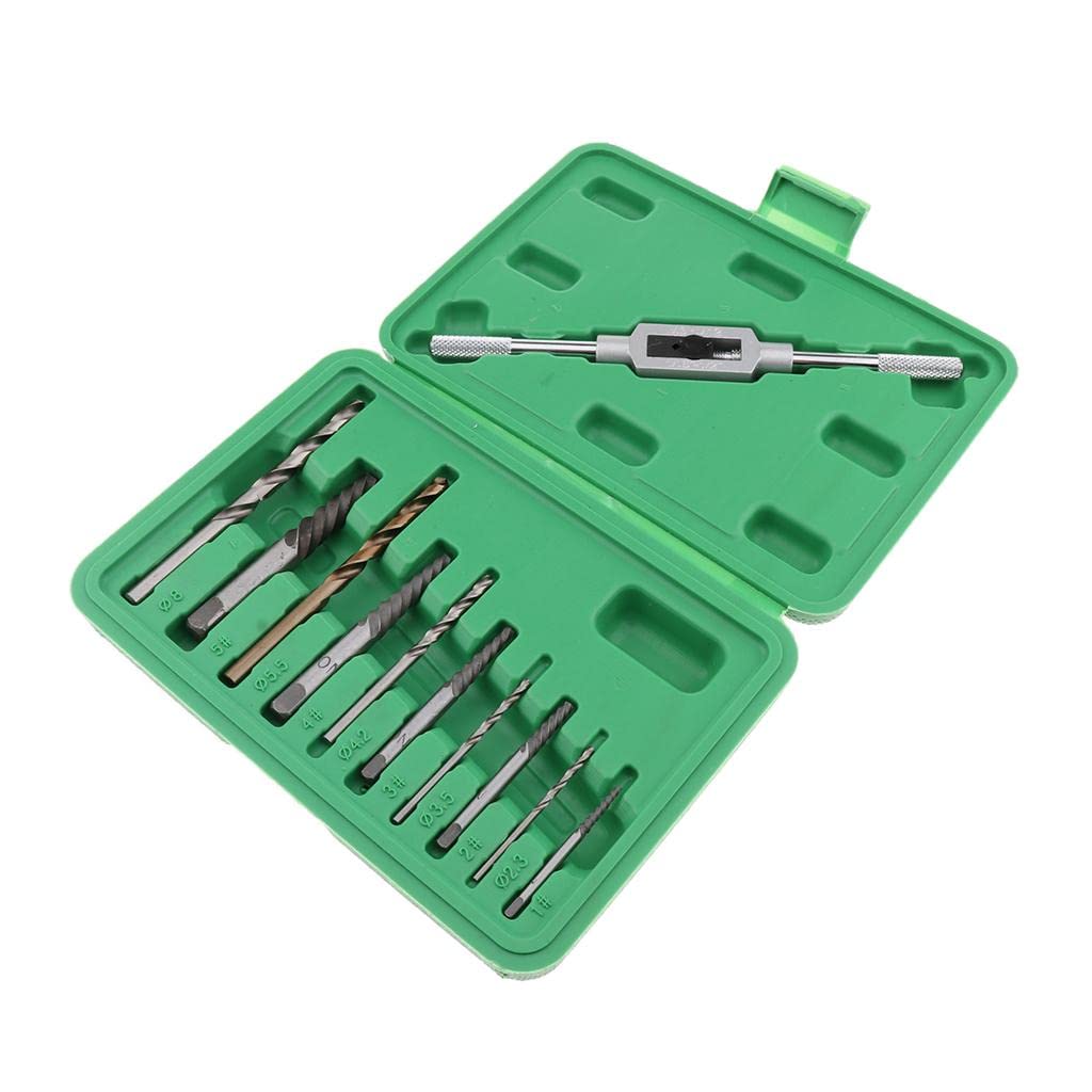Jojomis 11 Piece Rotary Drill Bit Set - High Speed Steel Drill Bits for Metal, Wood, Plastic - Perfect for DIY Projects, Home Repairs & Construction Work
