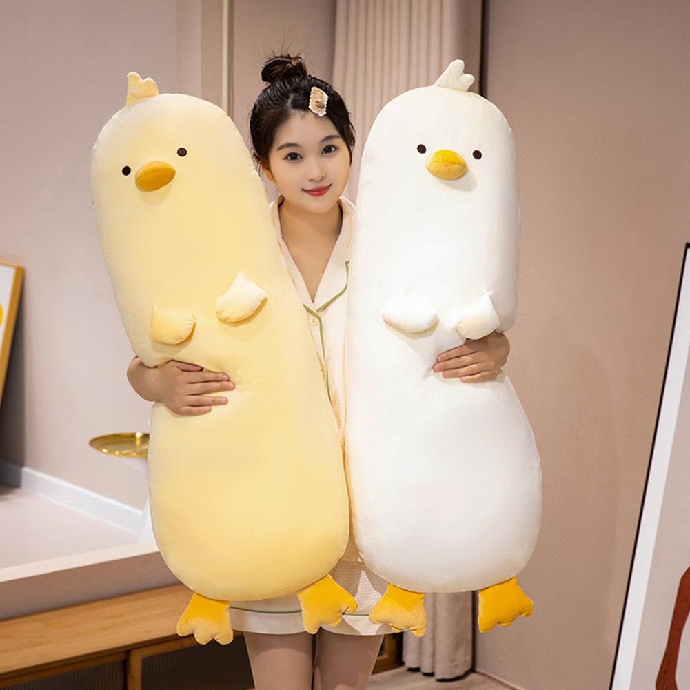 Cute Long Chicken Stuffed Animal Plush Toy - Soft Hugging Body Pillow for Kids, Christmas Gift for Children | Perfect for Bedtime, Nursery Decor & Comfort