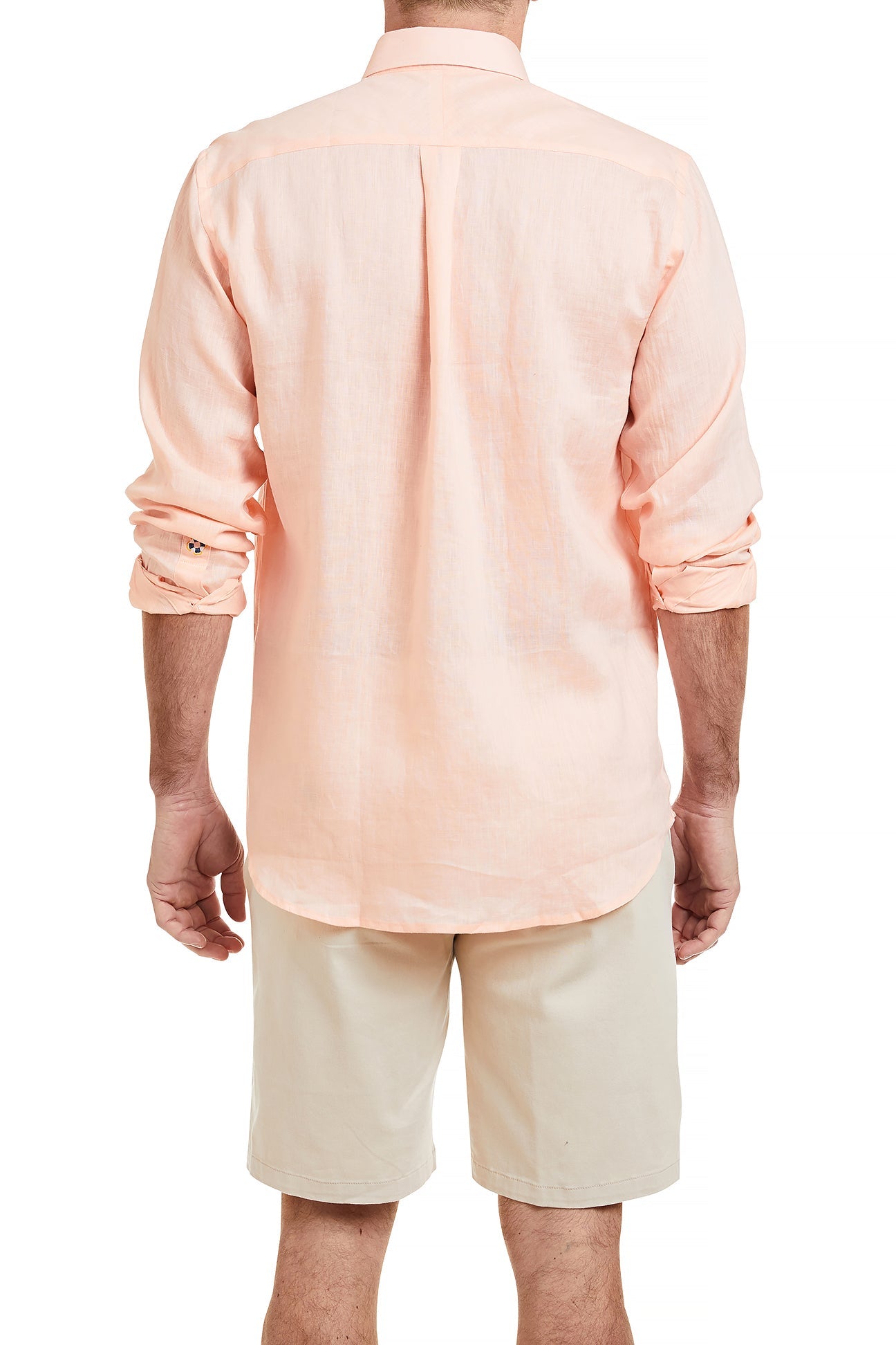 Premium Linen Chase Shirt in Peach - Breathable & Stylish Summer Blouse for Women - Perfect for Casual Outings & Beach Vacations