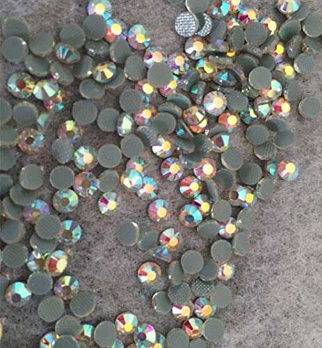 STORE99® 10 Bags AB Color SS16 DMC Hotfix Rhinestones - 1440pcs/Bag Flatback Crystal Strass for DIY Clothing, Bags & Accessories | Perfect for Embellishing Dresses, Handbags, Shoes and Crafts