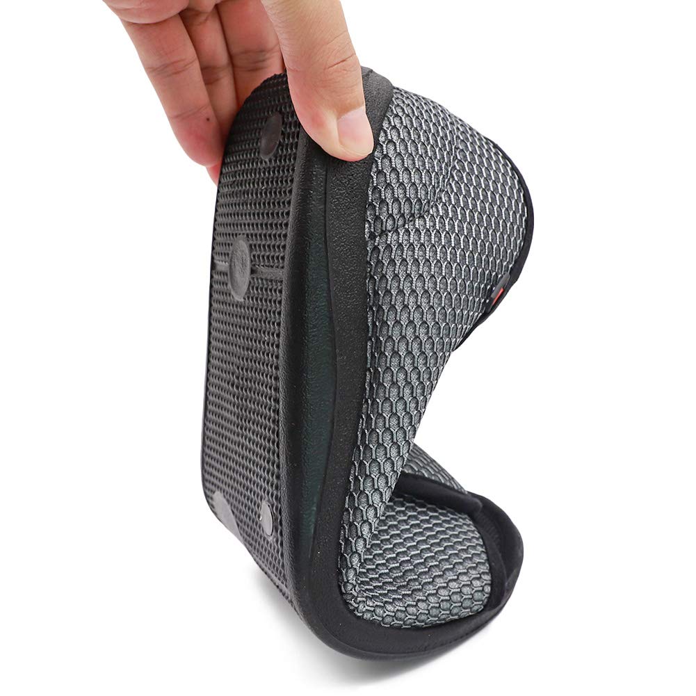 **Men's Open Toe Diabetic Slippers for Swollen Feet – Adjustable Orthopedic Walking Shoes for Arthritis, Edema & Elderly Men – Comfortable Wide Width Recovery Footwear for Home & Outdoor Use**