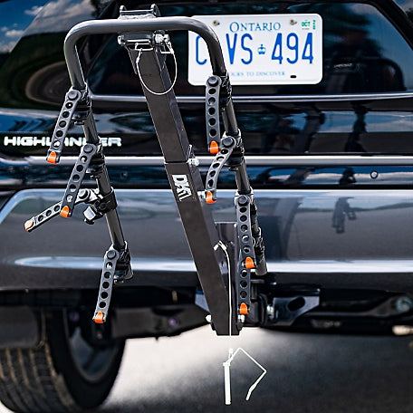 DK2 BCR290 4-Bike Hitch Mount Rack - Heavy Duty 200 lb Capacity - Fits 2-Inch Receiver - Perfect for SUVs, Trucks & Family Road Trips