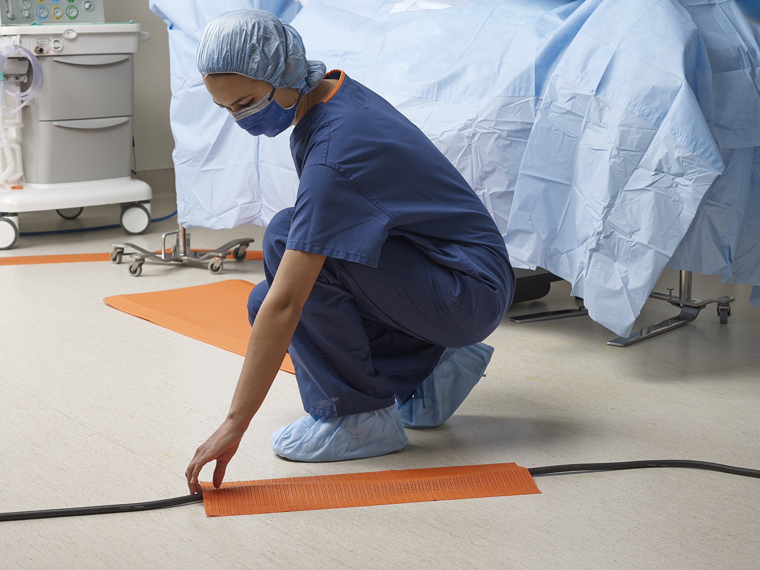 Disposable Trip-No-More Cord Cover - 125' Roll in Orange | Cable Management for Home & Office Safety | Perfect for Events, Construction Sites, and High-Traffic Areas