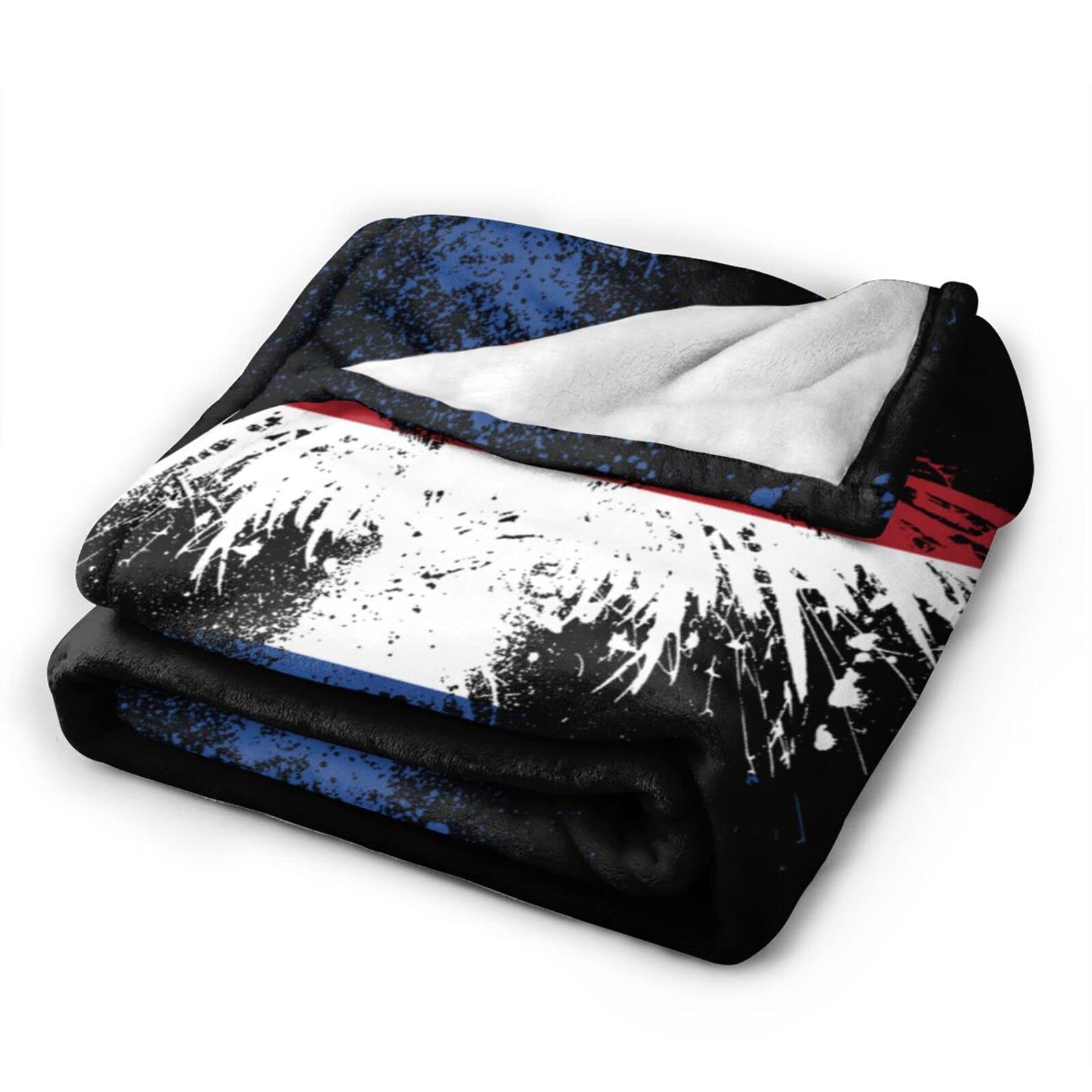 HUFURI Eagle Netherlands Flag Flannel Fleece Throw Blanket - Ultra Soft & Cozy 60