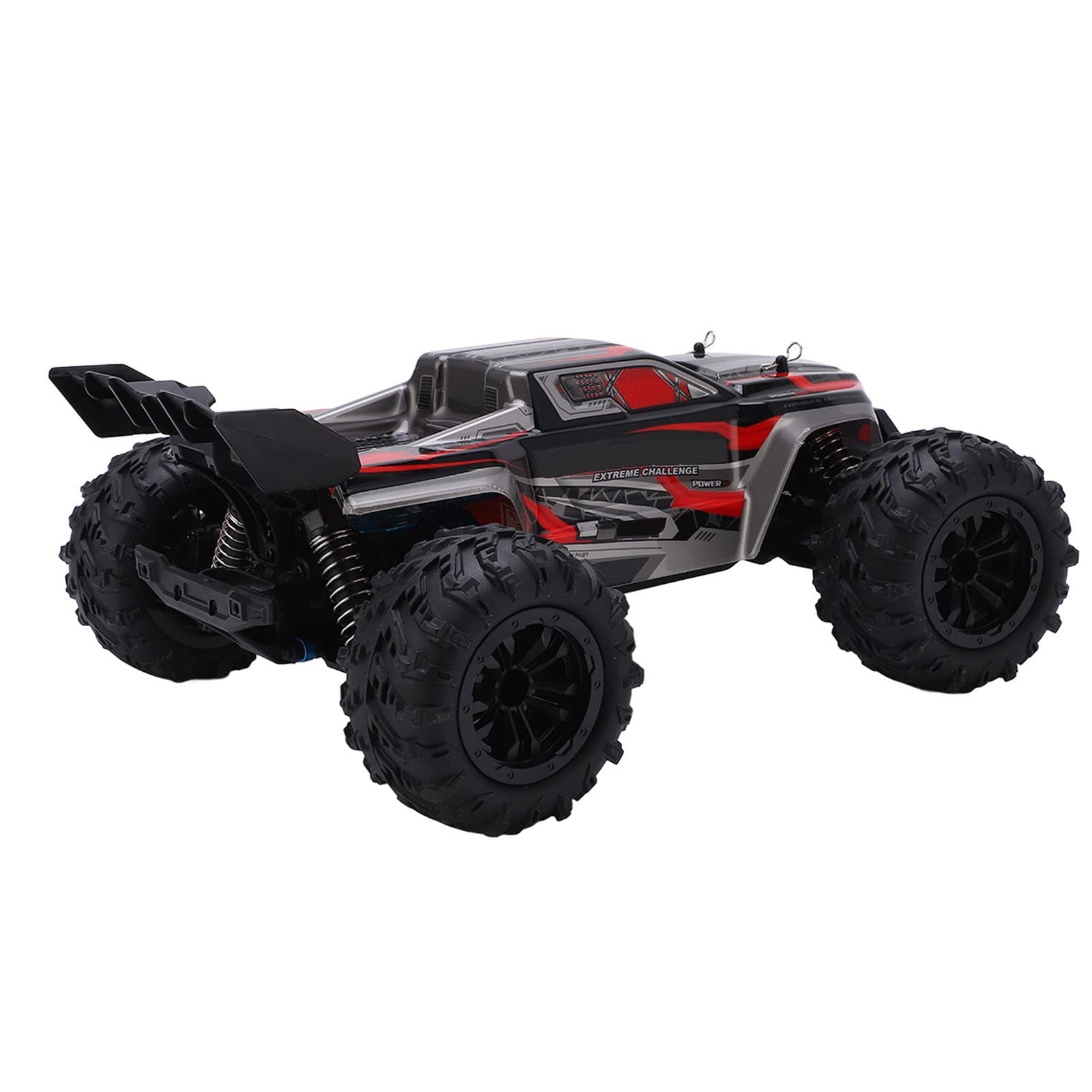 1:16 Scale 2.4G Remote Control Drift Car - 4WD High Speed Off Road RC Car with LED Headlights (Red, Includes 3 Batteries) - Perfect for Indoor Racing, Outdoor Drifting & Backyard Fun