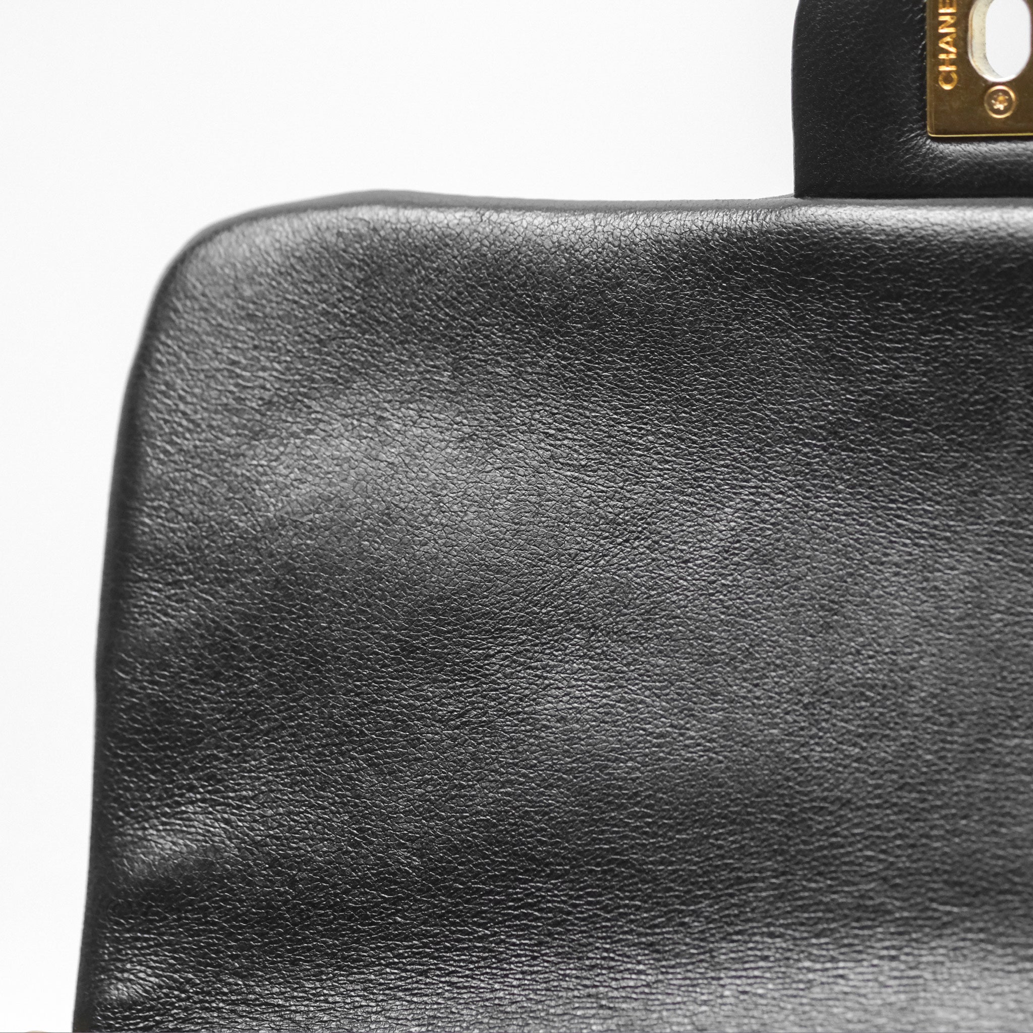 Chanel Classic Flap Bag with Chain Handle - Black Goatskin Leather & Gold Hardware | Luxury Shoulder Bag for Women, Perfect for Evening Events & Date Nights
