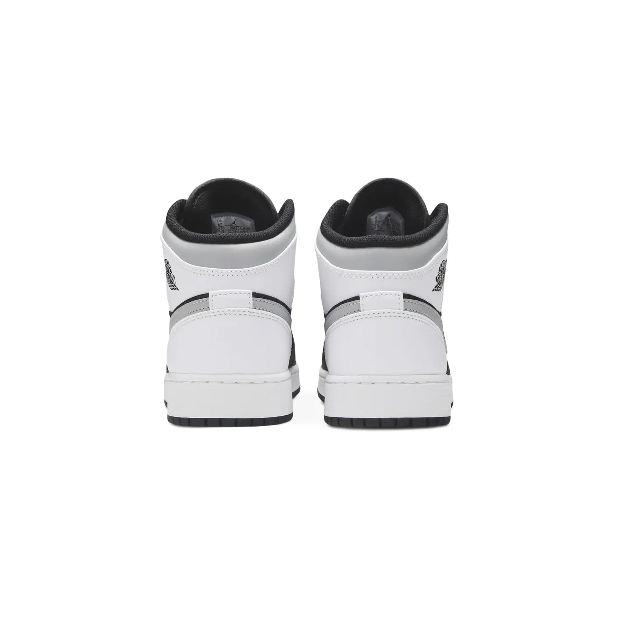 Air Jordan 1 Mid 'White Shadow' GS Sneakers - Basketball Shoes for Girls & Women - Perfect for Casual Wear, Sports & Street Fashion