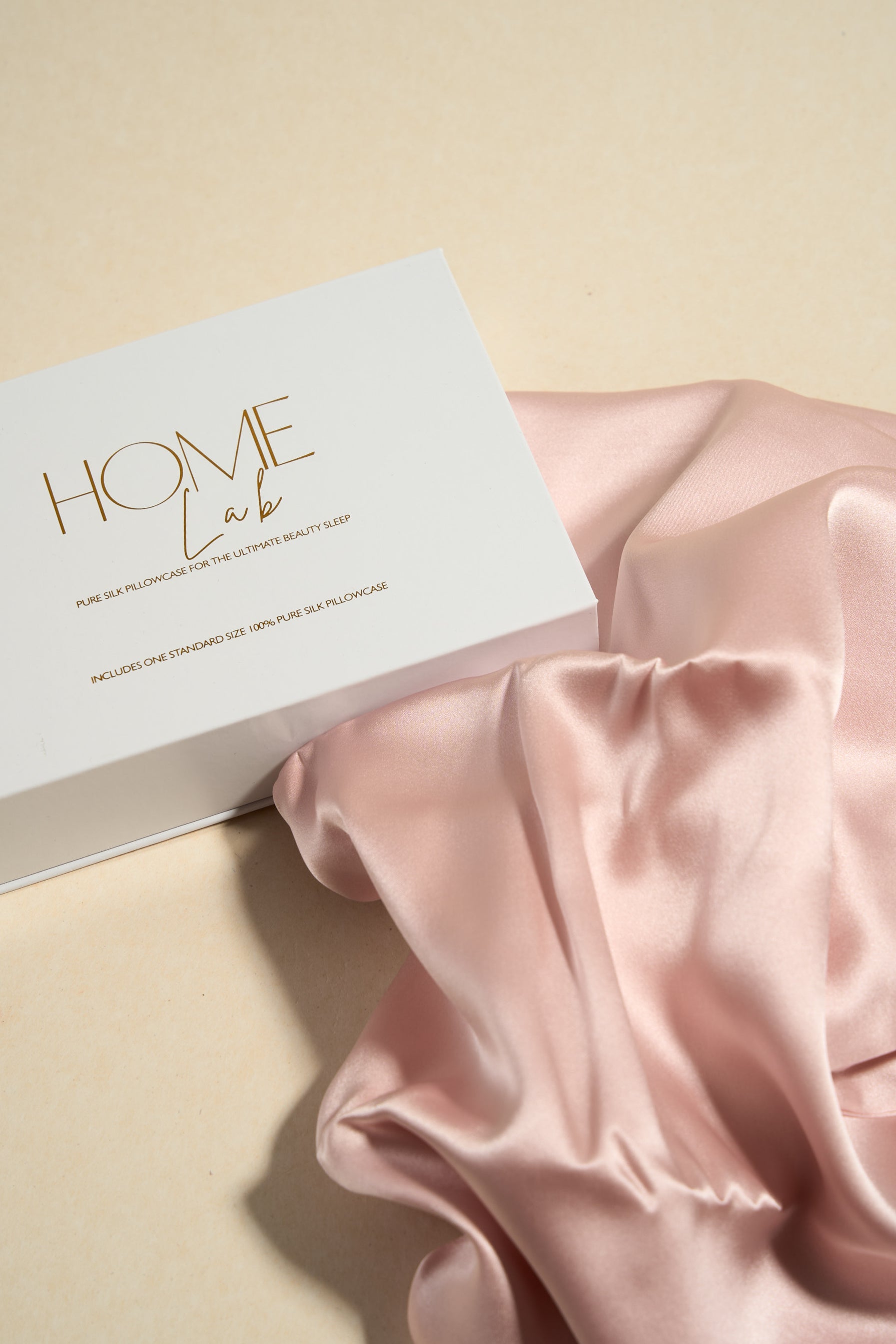 100% Pure Silk Beauty Pillowcase Blush Pink 19
