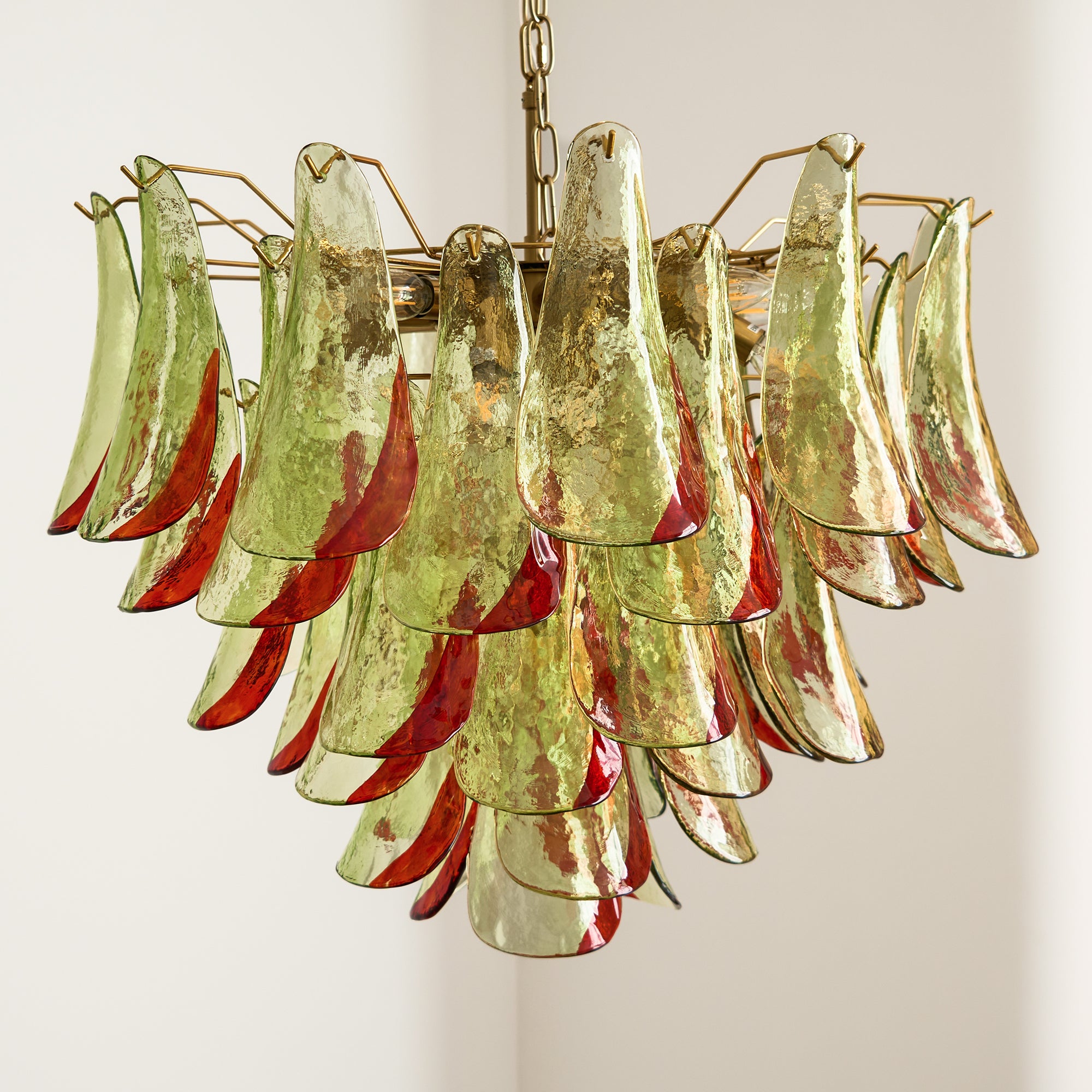 Elegant Marielle Murano Glass Chandelier - Handcrafted Italian Lighting Fixture for Dining Room, Living Room & Bedroom Decor