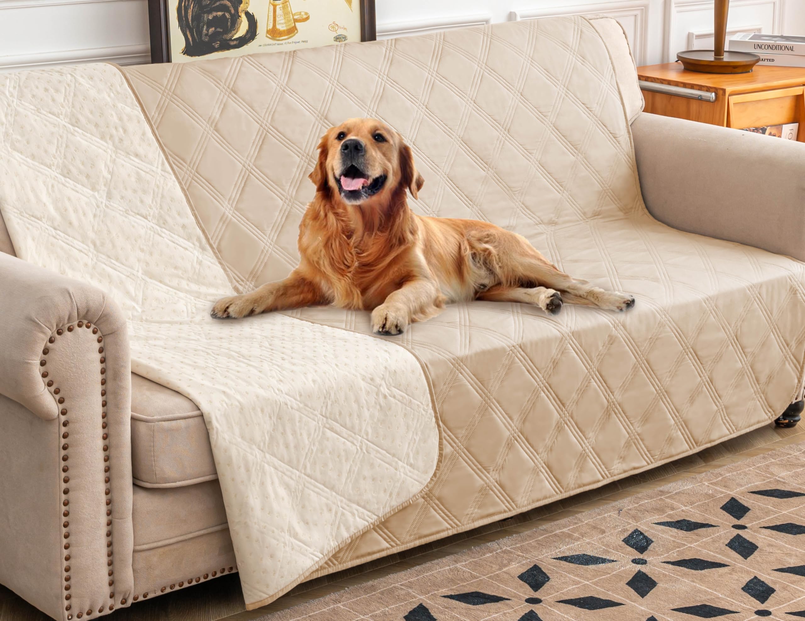 Ameritex Waterproof Dog Bed Cover - Non-Slip Pet Blanket for Furniture Protection, Couch & Sofa Protector - Ideal for Pets, Indoor Use, and Home Decor