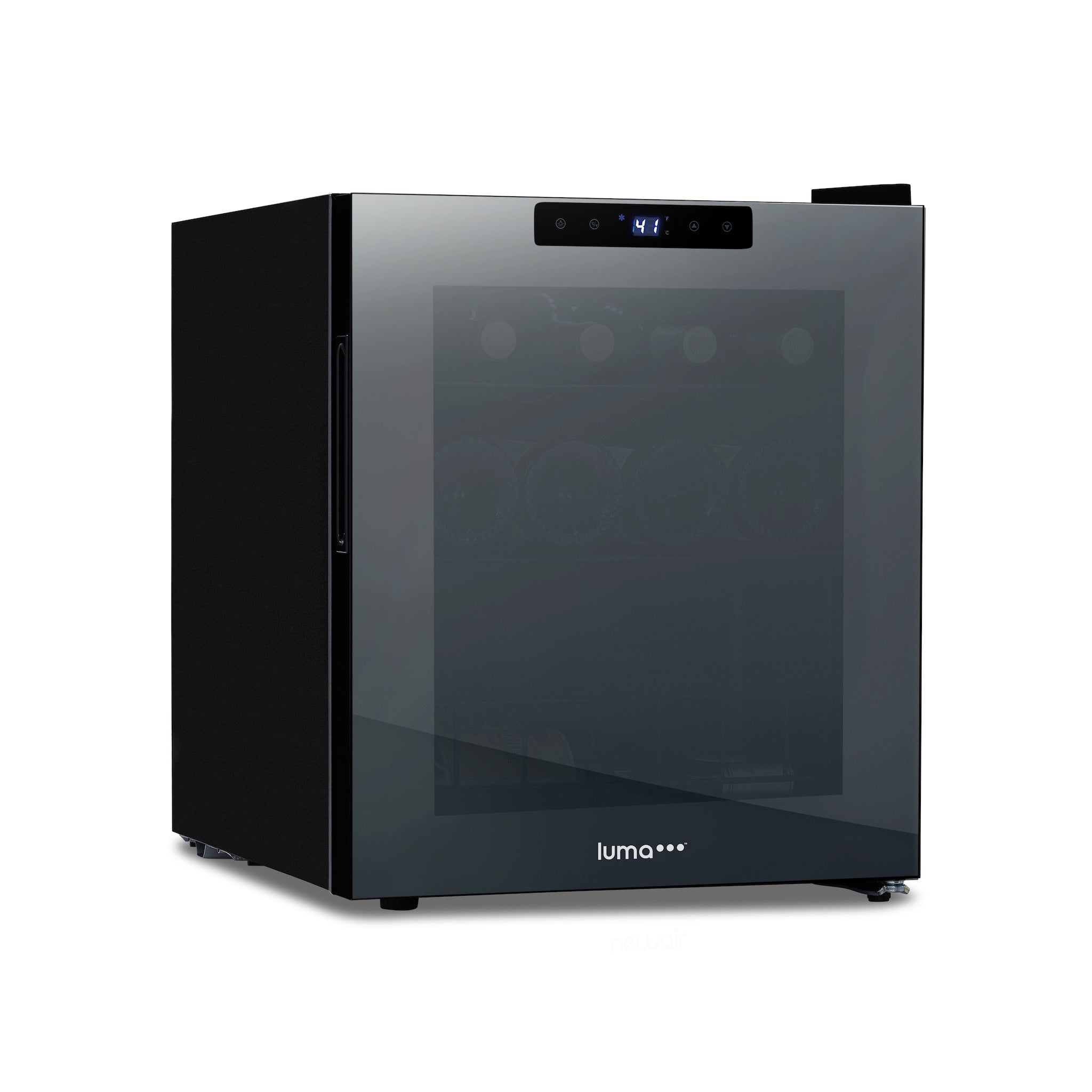 Luma® 16 Bottle 16.9 oz Black Freestanding Wine Cooler Refrigerator - Perfect for Home, Office, or Restaurant Wine Storage and Display