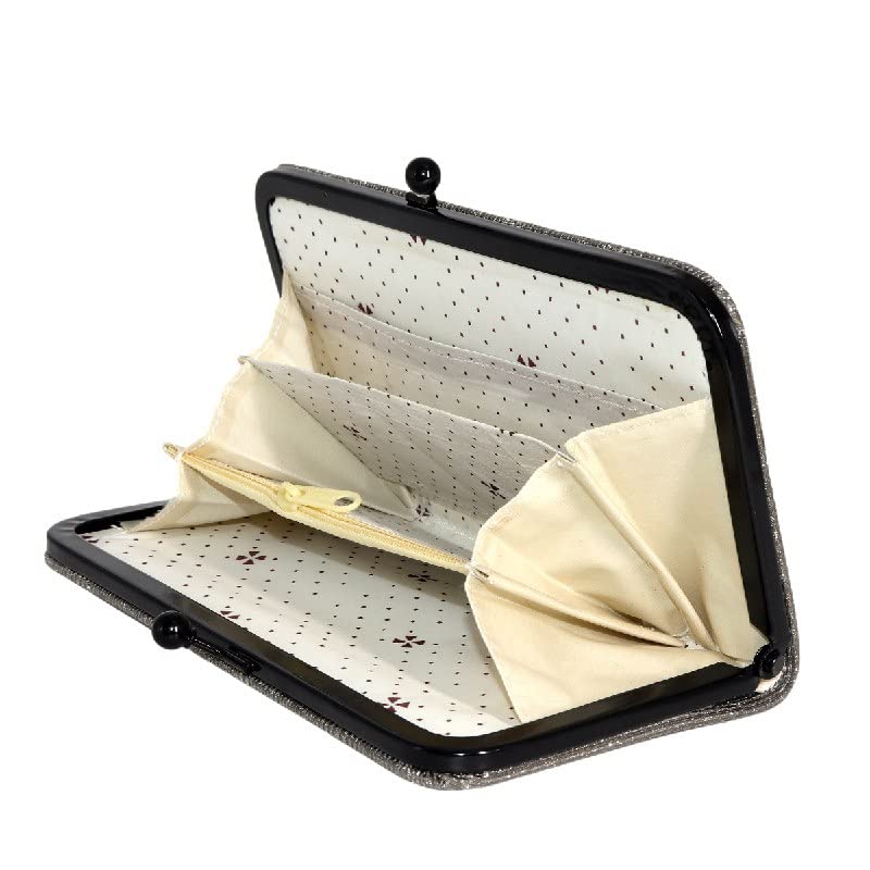 Sparkly Riwaan Glitter Clutch Purse for Women - Elegant Evening Bag with Secure Twist Lock Closure | Perfect Wedding Clutch, Bride Purse & Party Handbag (1 Unit) | Ideal for Prom, Cocktail Parties & Special Occasions