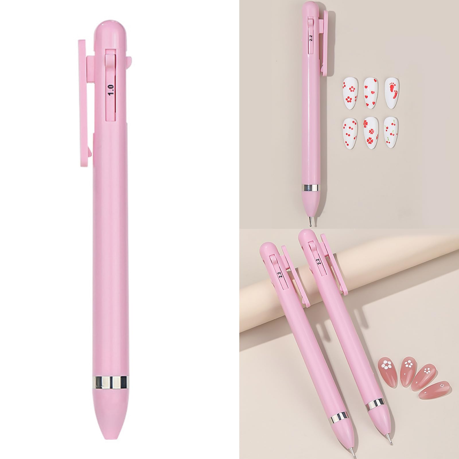 4-in-1 Nail Art Pen Set - Dotting & Drilling Tools for Manicure at Home
