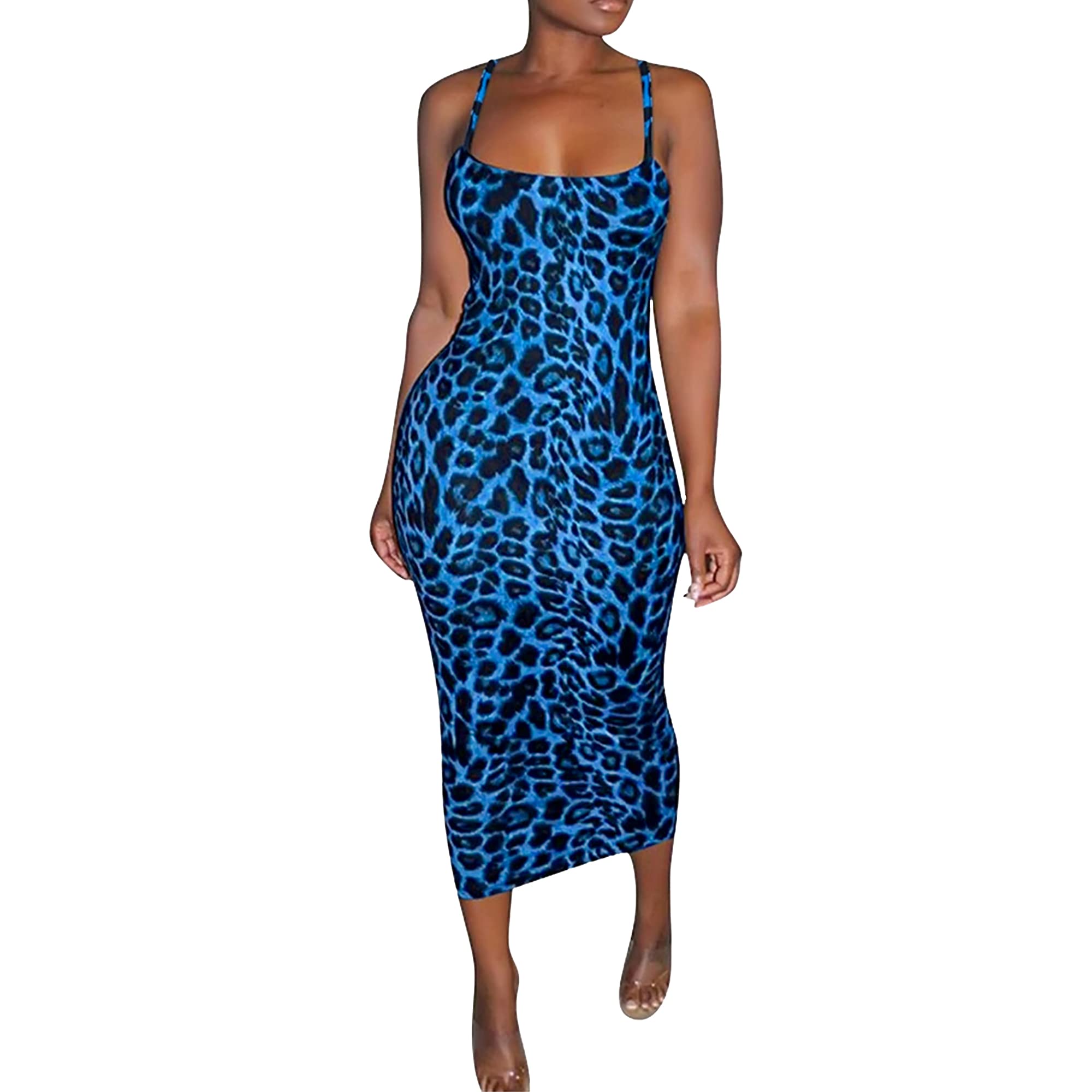 BLITYA Sexy Summer Club Dresses for Women - Bodycon Night Out Dress with Spaghetti Straps | Perfect for Parties, Dates & Nightclubs