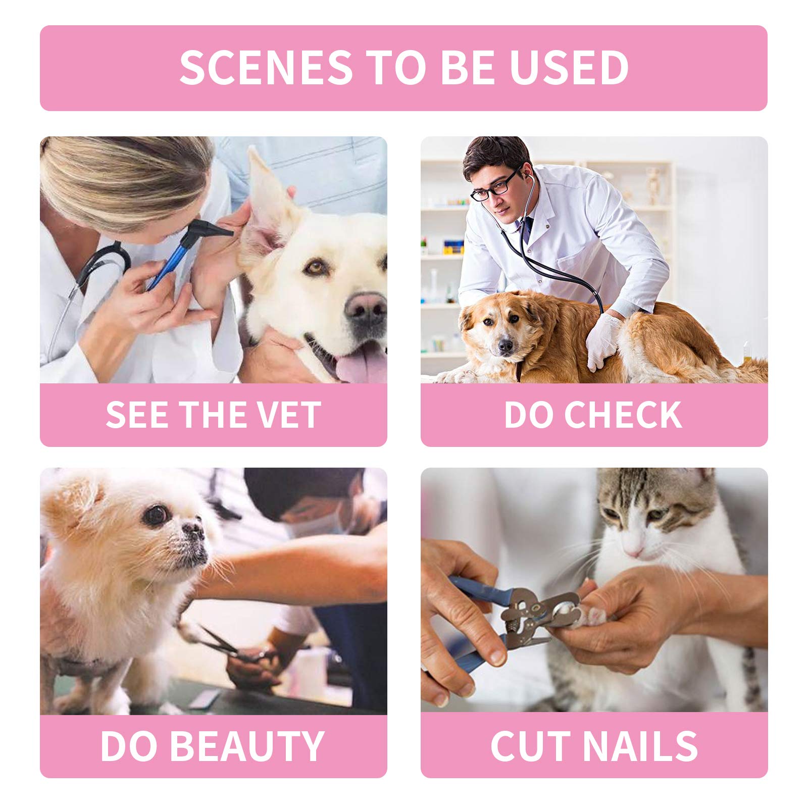 Inflatable Dog Cone Collar - Adjustable Soft Recovery E-Collar for Dogs After Surgery - Prevents Licking, Biting & Scratching - Clear Vision Design (XL Size, Pink) - Perfect for Post-Surgery Care, Wound Healing & Pet Anxiety Relief