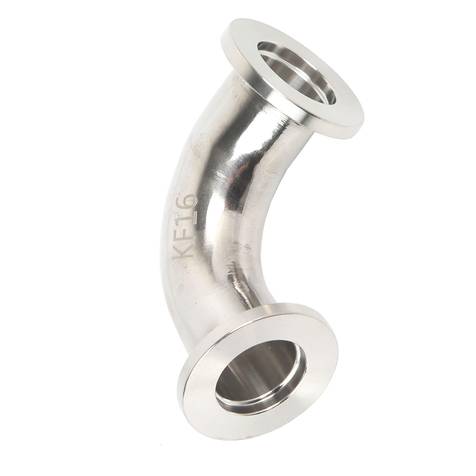 QiiMii KF-16 90 Degree Elbow Vacuum Fitting - 304 Stainless Steel for Laboratory, HVAC, and Industrial Vacuum Systems