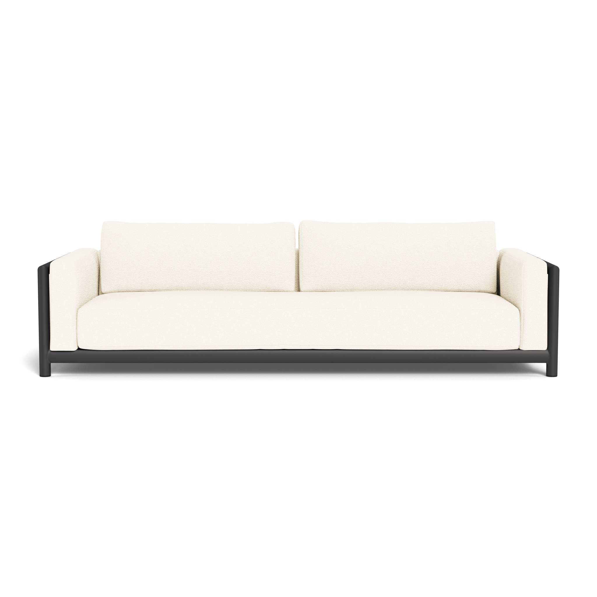Moab Sofa 108 - Modern 3-Seater Fabric Couch with Sturdy Wooden Legs for Living Room, Lounge, and Office Use