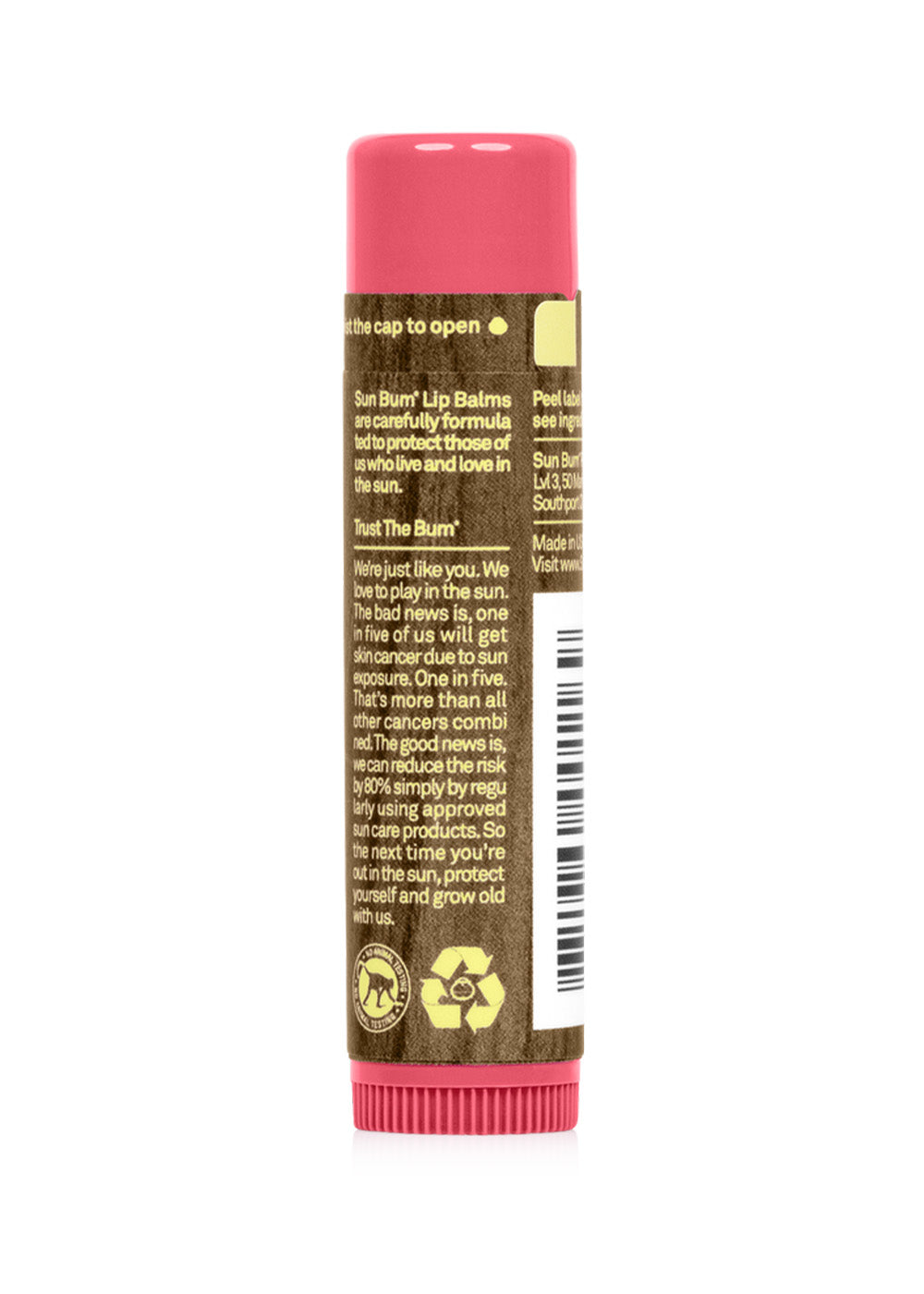 Sun Bum SPF 15 Lip Balm - Pomegranate Flavor - Moisturizing & Sun Protection for Dry Lips - Perfect for Outdoor Activities, Hiking & Beach Days