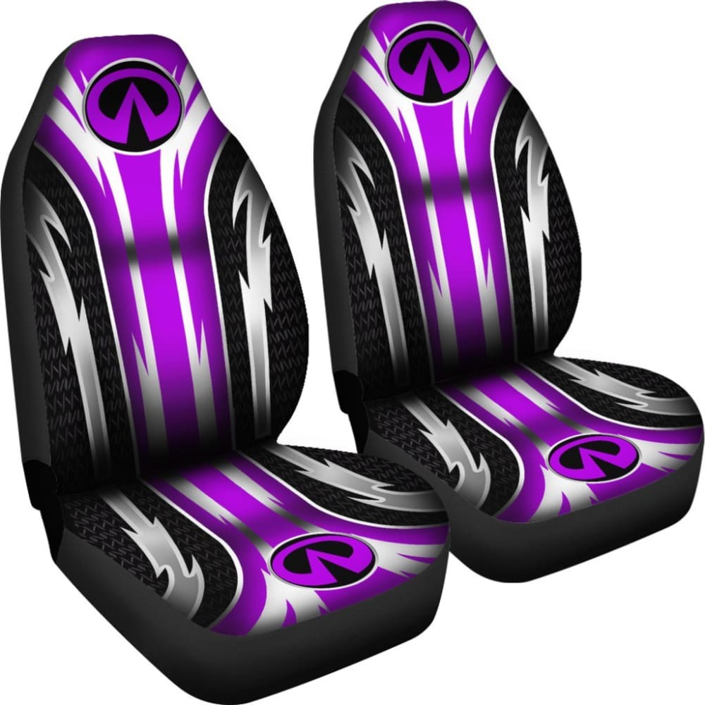 Premium 2-Piece Front Seat Covers for Infiniti - Soft Purple (Part #144627) | Universal Fit, Durable Protection for Car Interiors | Perfect for Daily Commute, Road Trips & Custom Car Styling