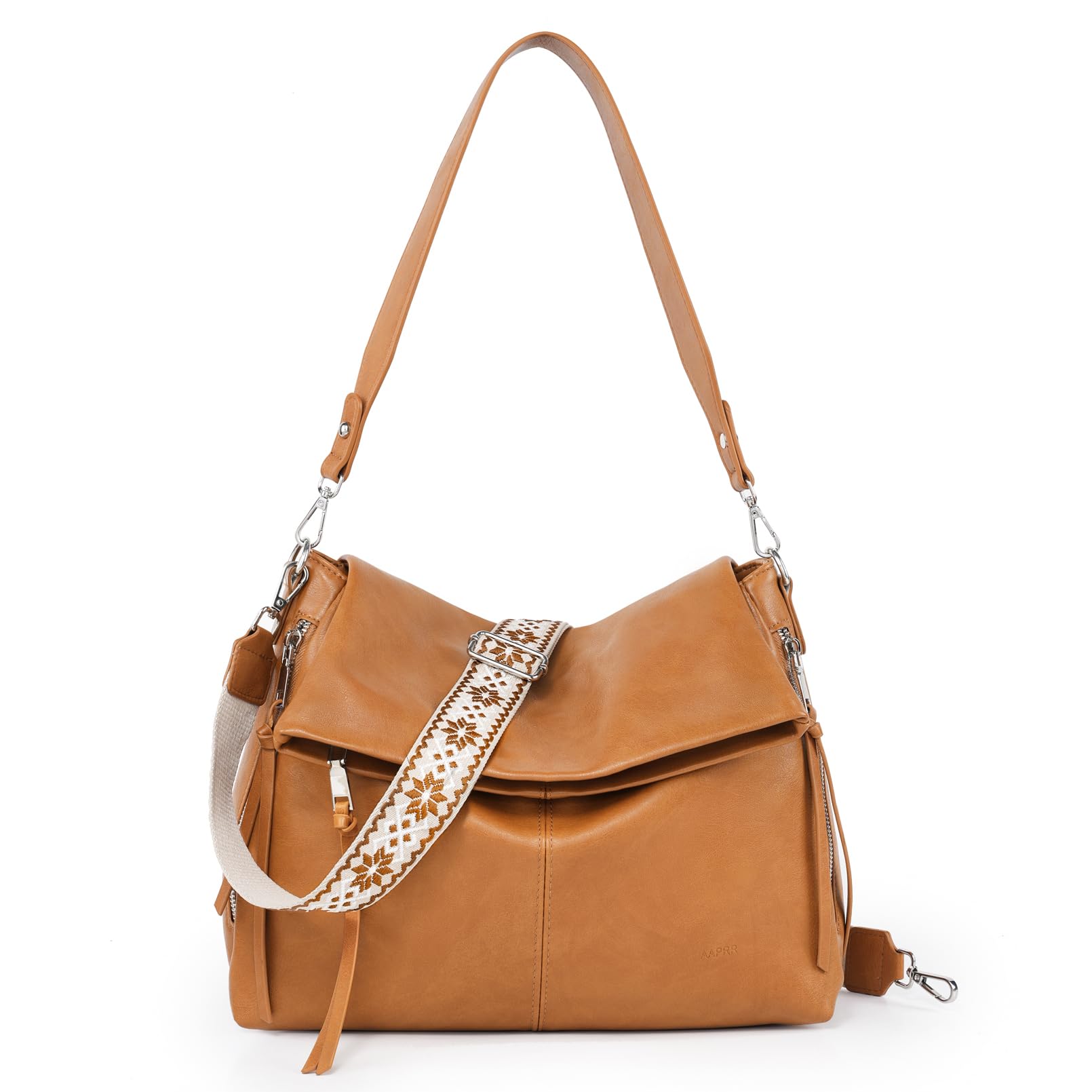 Vegan Leather Hobo Crossbody Bag for Women - Large Tote Purse with Wide Strap, Perfect for Work, Travel & Everyday Use