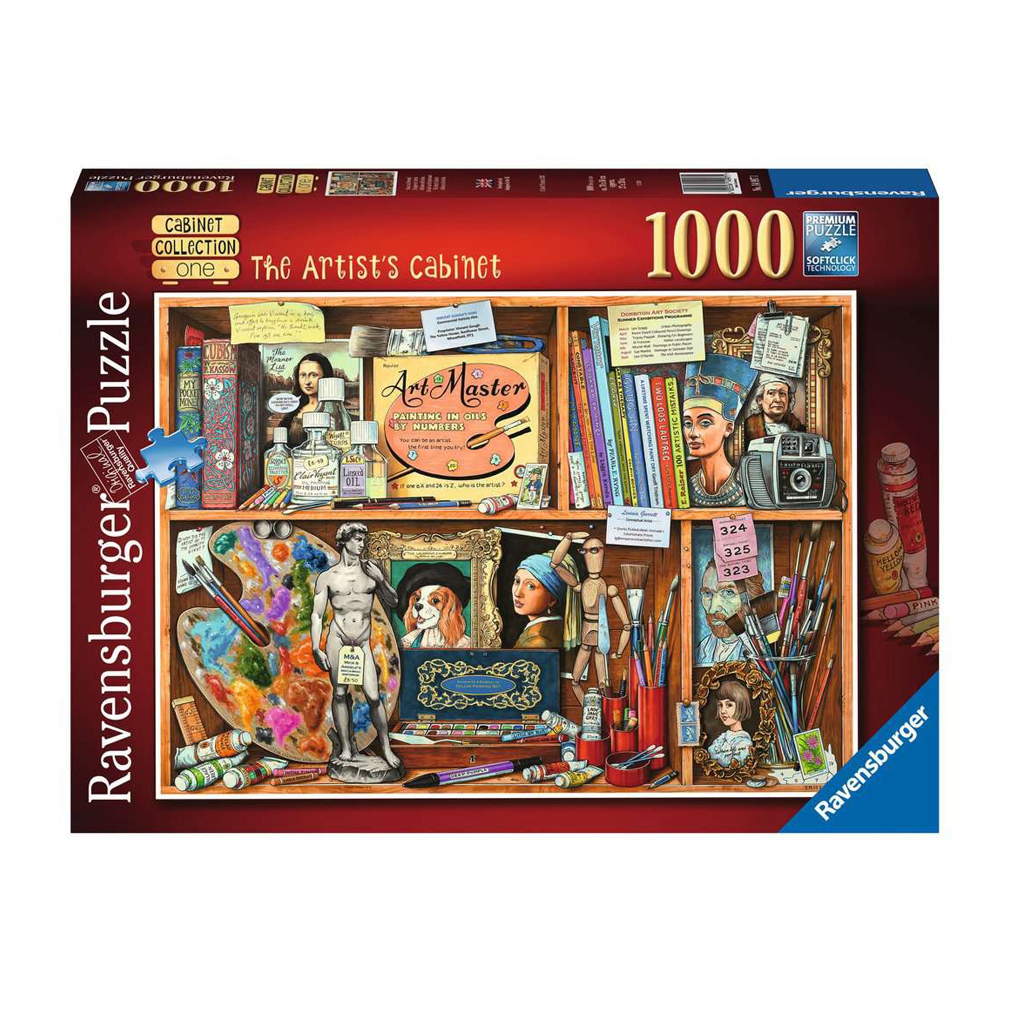 1,000 Piece Jigsaw Puzzle - The Artist's Cabinet - Challenging Adult Puzzle for Home Decor & Relaxation - Perfect for Family Game Night & Stress Relief