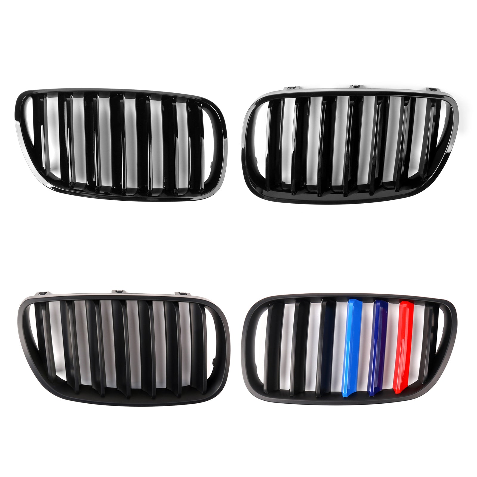 Black Front Bumper Grille Replacement for BMW E83 X3 LCI Facelift (2007-2010 Models) - Perfect Fit, Durable ABS Plastic - Upgrade Your Vehicle's Style & Protection for Daily Driving and Off-Road Adventures