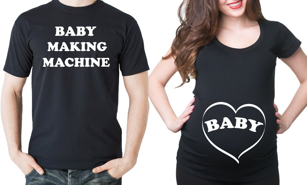 Funny Couple Maternity T-Shirts - Matching Pregnancy Tees for Expecting Parents | Perfect for Baby Showers, Gender Reveals & Maternity Photos